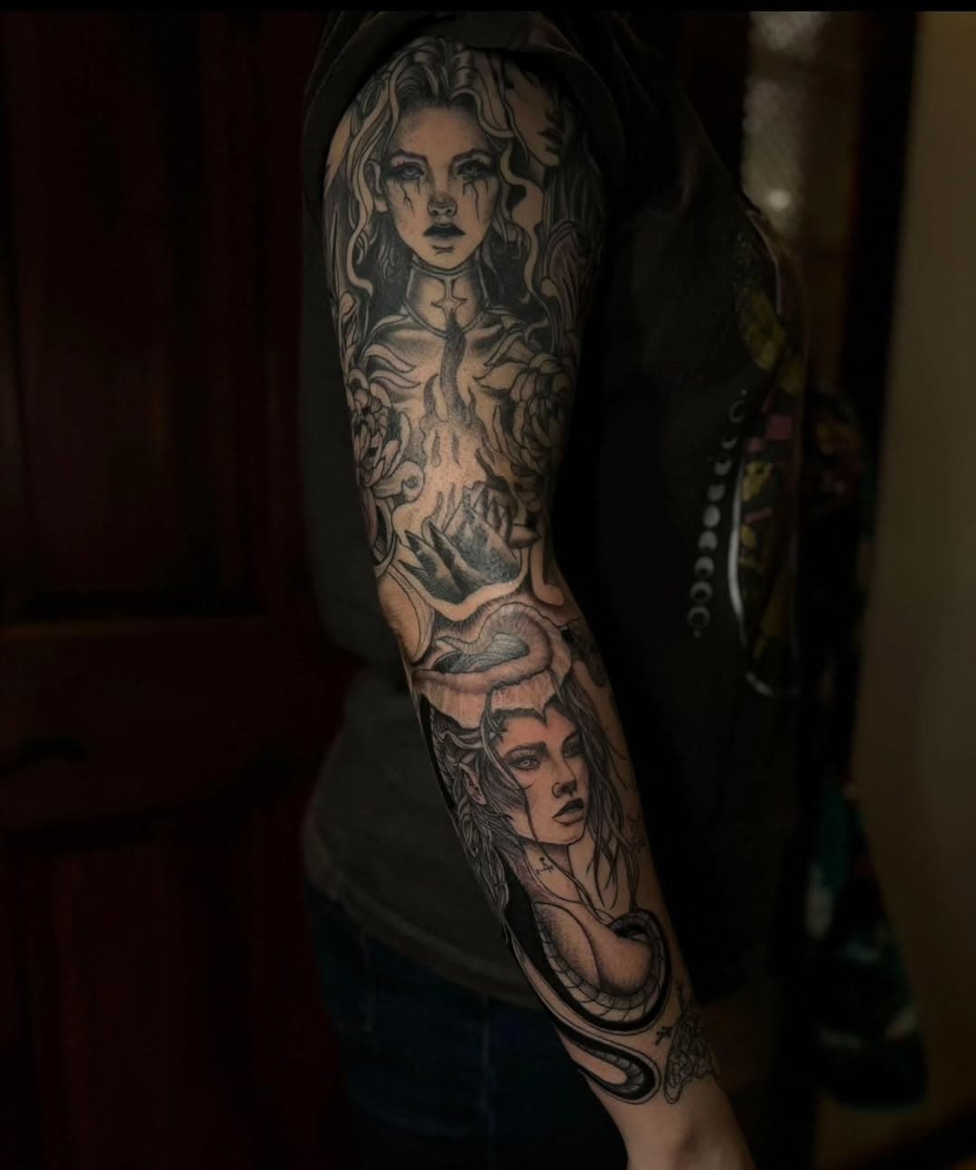 Exquisite sleeve work done by @dandunks_tattoo ✨️