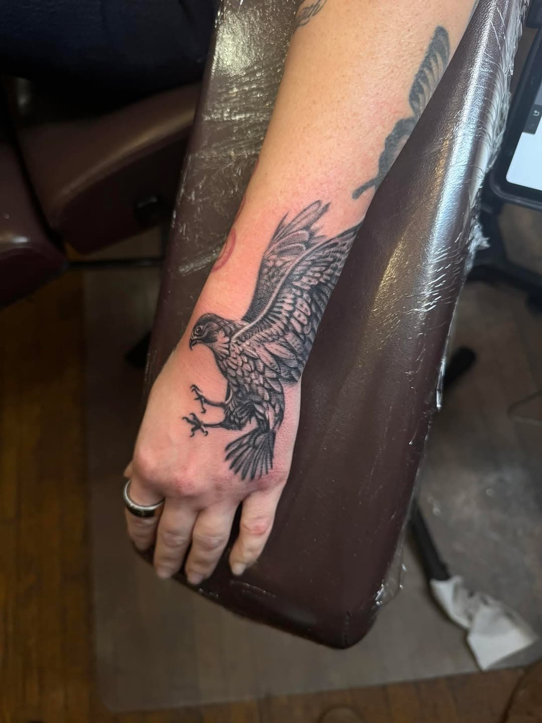 Hand falcon.