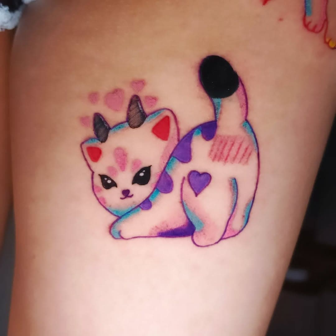 Bad cat!
#DarkTatto #MoreliaInk 
Citas al 4436333517. 
Me ayudan compartiendo mi trabajo!