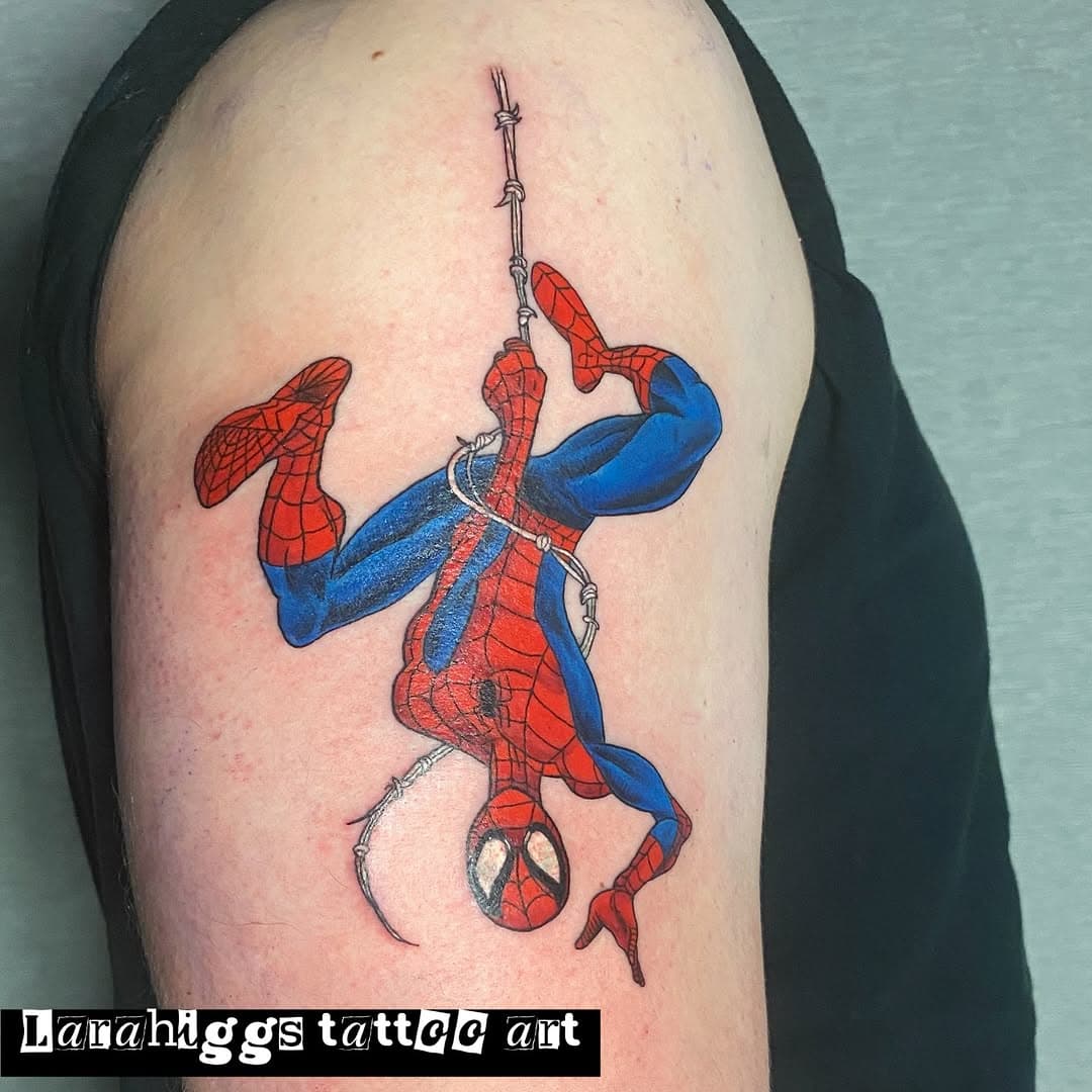 Loved doing this Spider-Man piece for Fraser! Classic comic book spidey 💕. Thank you for your trust in letting me do this for you. I would love to do more pieces like this. 

Did you have a piece you would like done by me? Drop me a DM or email larahiggs@gmail.com. 

#nerdytattoo #nerdytattoos #nerdtattoo #nerdtattoos #geektattoo #geektattoos #geekytattoo #geekytattoos #comictattoo #comictattoos #spidermantattoo #spidermantattoos #cartoontattoo #cartoontattoos #spiderman #popculturetattoo #popculturetattooart #femaletattooartist #chchtattoo #chchtattooartist #nztattooartist #nztattoo#femaletattooer