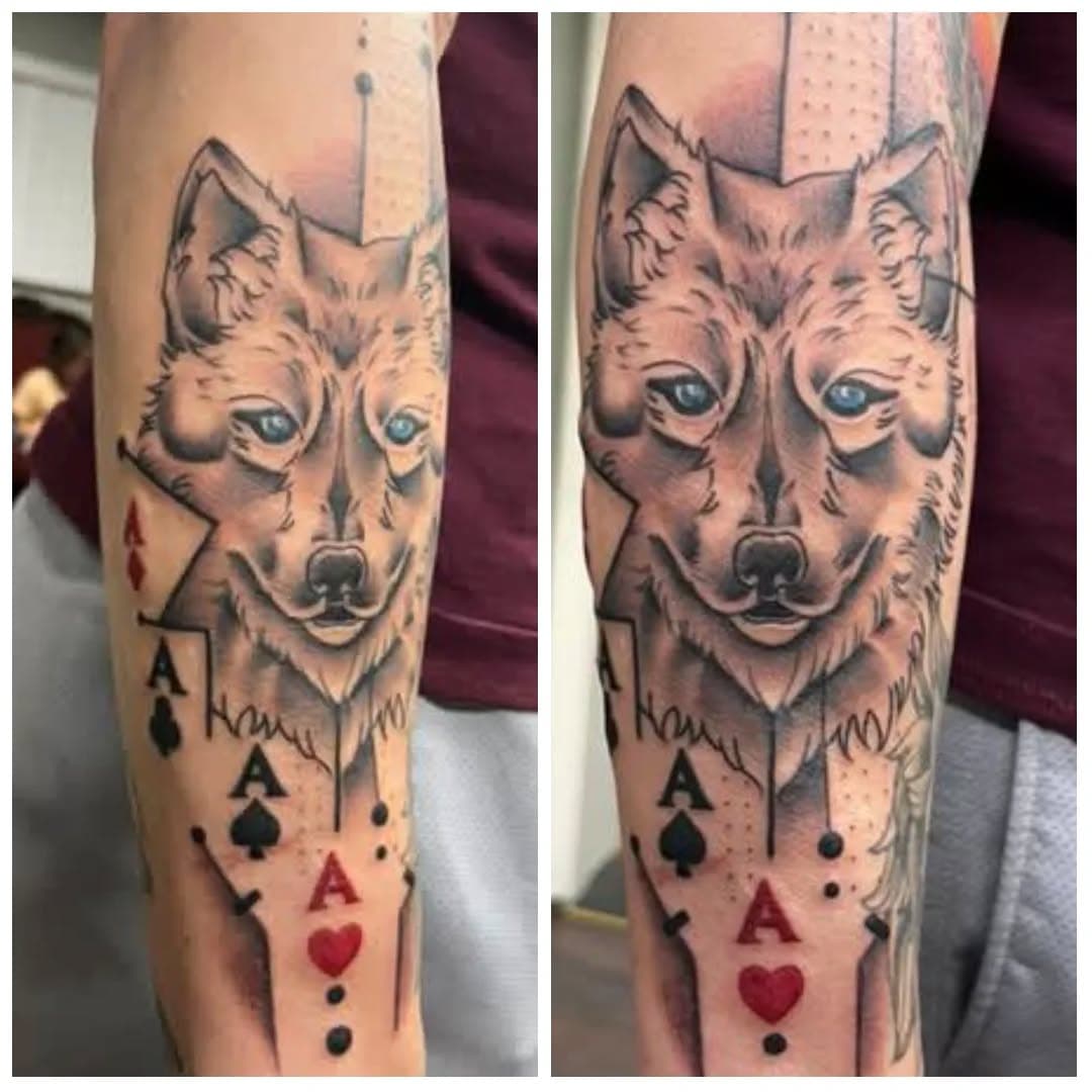 #wolf #wolftattoo #teenwolf #ace #aces #lakeside #lakesidetattoo #lakeside_tattoo