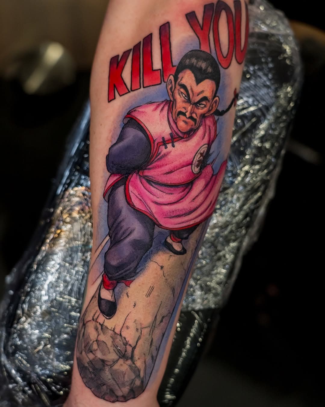 Tao Pai Pai!!
Super fun making this Mercenary Tao tattoo 

Booking April Goto modernalchemytattoo.com

@modernalchemytattoo 

@industryinksusa 

#taopaipai #mercenarytao #dragonball #dragonballtattoo #animetattoo #mangatattoo #otakutattoo #modernalchemytattooco #marylandtattoo #northeastmd #colortattoo #tattoo #tatuajes #taopaipaitattoo #dbz