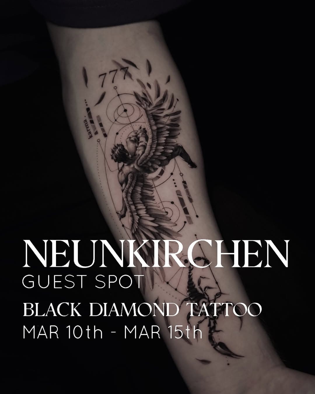 🚨 NEUNKIRCHEN GUEST SPOT 🚨- @diamond_tattoo_neunkirchen 
.
.
MARCH 10th - MARCH 15th
.
For bookings and inquiries please feel free to contact me or the studio at
@diamond_tattoo_neunkirchen 🙌
.
Thank you and see you soon ✨
-
#tattoo #tattooer #tattooist #inked #tatted #tatt #tattoolovers #tattooer #tattooart #tattooartist
#inkedlife #tattoosofinstagram #tattoos
#tattoostyle #neunkirchen #tattooedgirls
#tattoostudio #tattoolife #germanytattoo
#microrealismtattoo #tattooing #tatuagens
#tatuagem #tatuador #fineline #minimaltattoo
#finelinetattoo #delicatetattoo #microrealism
#guestspot