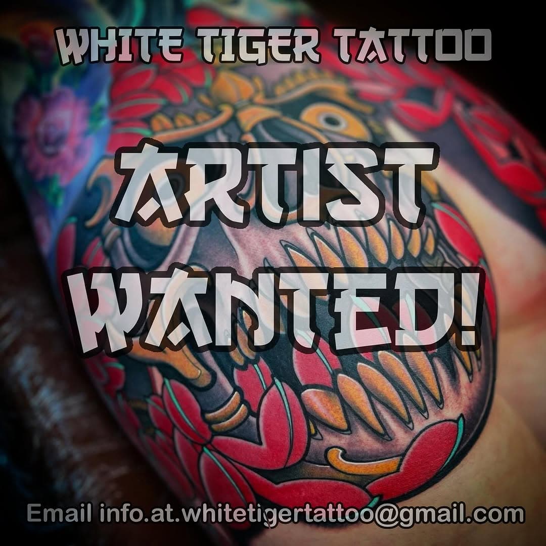 Looking for a new artist to join my team @white.tiger.tattoo,

My studio is for experienced artist ONLY as I wish to maintain a high standard of work, my studio is a private studio, appointment only, very relaxed environment, it’s all about doing awesome tattoos, having fun & no drama.

My studio is situated just off the M8 in Whitburn, right in between Edinburgh & Glasgow.

If you are interested then please contact myself with some info about yourself and examples of your recent work, a client base is preferred but not essential.

Come join the team