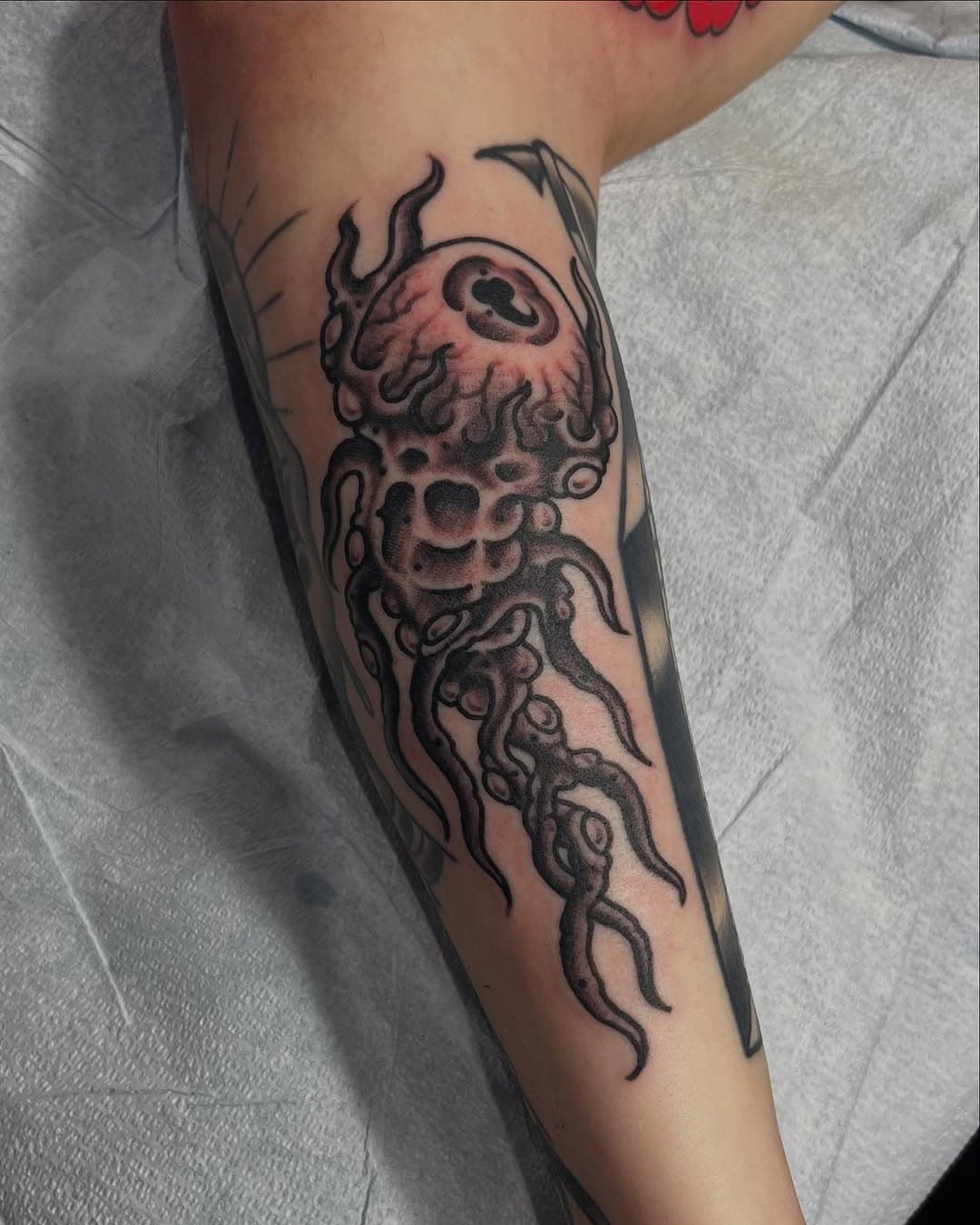 Some drawn on tats. Got a few open spots in February otherwise booking into march. Message for appointments big or small.  @8balltattooparlor