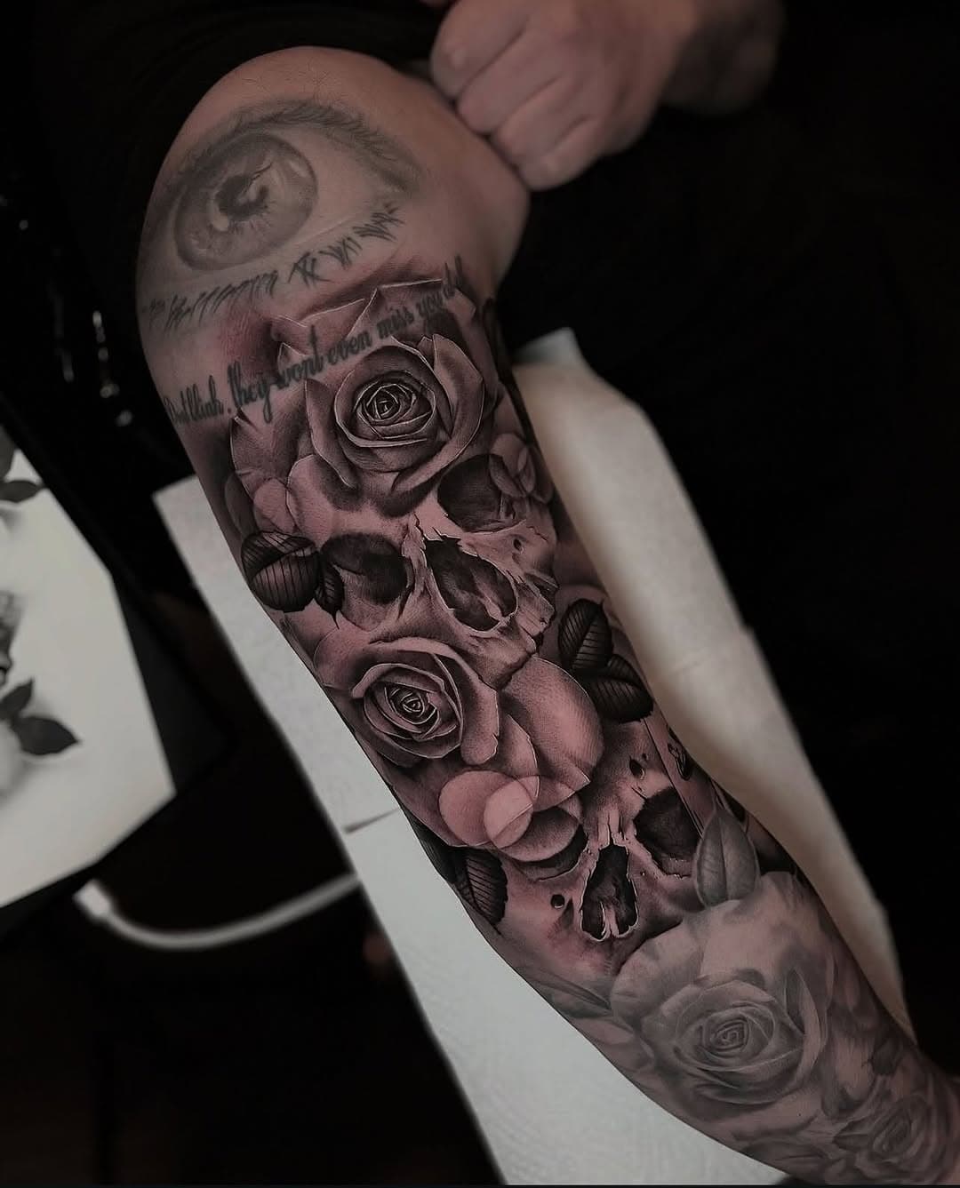Some dates available in Feb & March 🗓️ 
🫶🏻 Profile: @athomastattoo
✉️ Get in touch via DMs or link in bio! 
—————————————> 
|M A R K E D  O N E|
 TATTOOSTUDIO
—————————————> 
Team member of @unigloves
#makeyourmark  #tattoos #blackandgrey #markedonetattoo