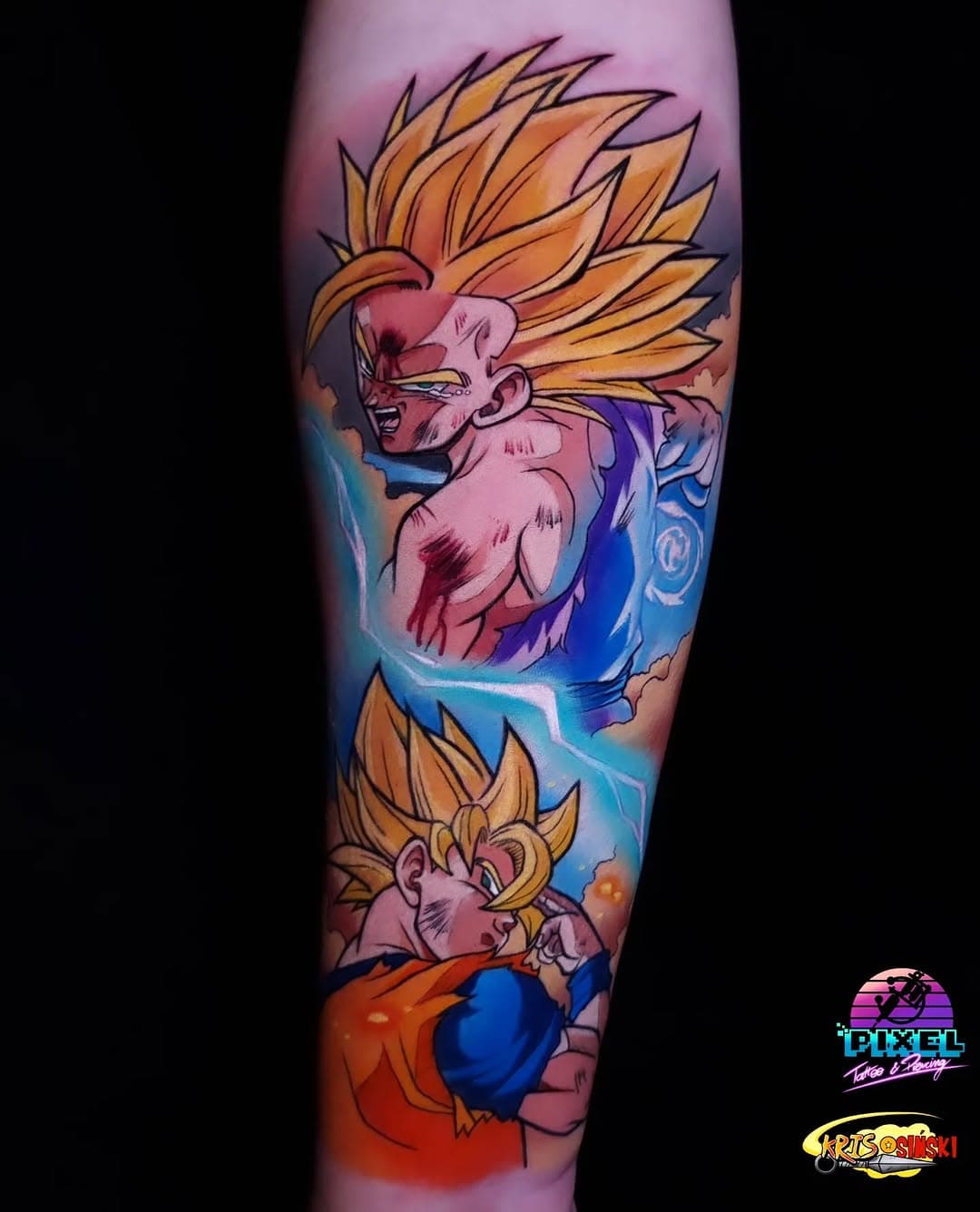 Iconic scenes of Goku and Gohan for Rafał
Done using best stuff @pepax.official
@barberdts_polska 
.
.
.
.
.
.
#anime #animeart #animelover #tatuaż #animetatuaż #dziara #otaku #pepaxlance #pepaxproteam #polskadziewczyna #polskichlopak #dragonball #dragonballz #goku #gohanssj2