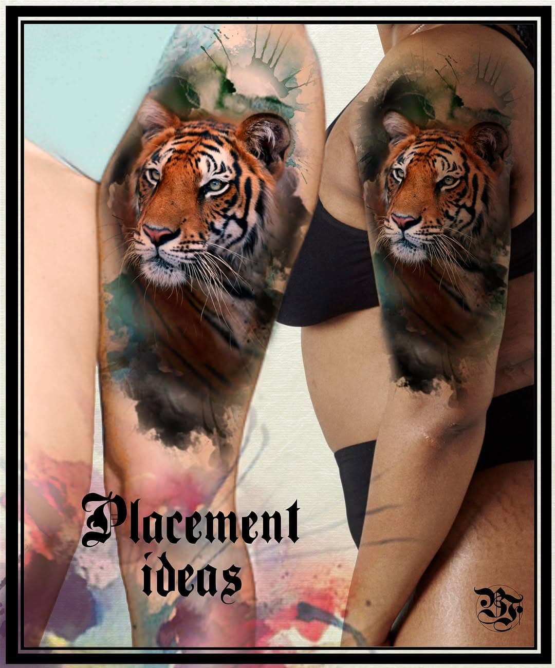 Available watercolour tiger concept
swipe to see placement ideas, but open to others 🖤
to discuss, please email - beckyfosterdesign@hotmail.com

@wishbonetattoostudio 

#floraltattoos #tigertattoo #watercolourtattoo #newcastletattoostudio #newcastletattoo