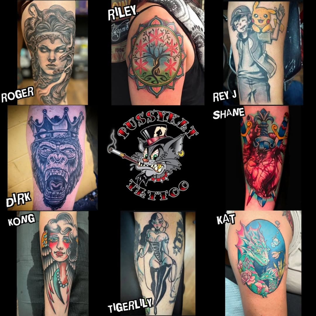 Happy V-Day from all the lovers at @pusssykattattooparlor book your next tattoo today! Call the shop 702-597-1549 or DM the Krew..........
@brtatuadorlv 
@bax222 
@reyjtattoos 
@dirkvermin 
@shanemunce 
@kongtattooer 
@liltigertattoo 
@katikattattoos