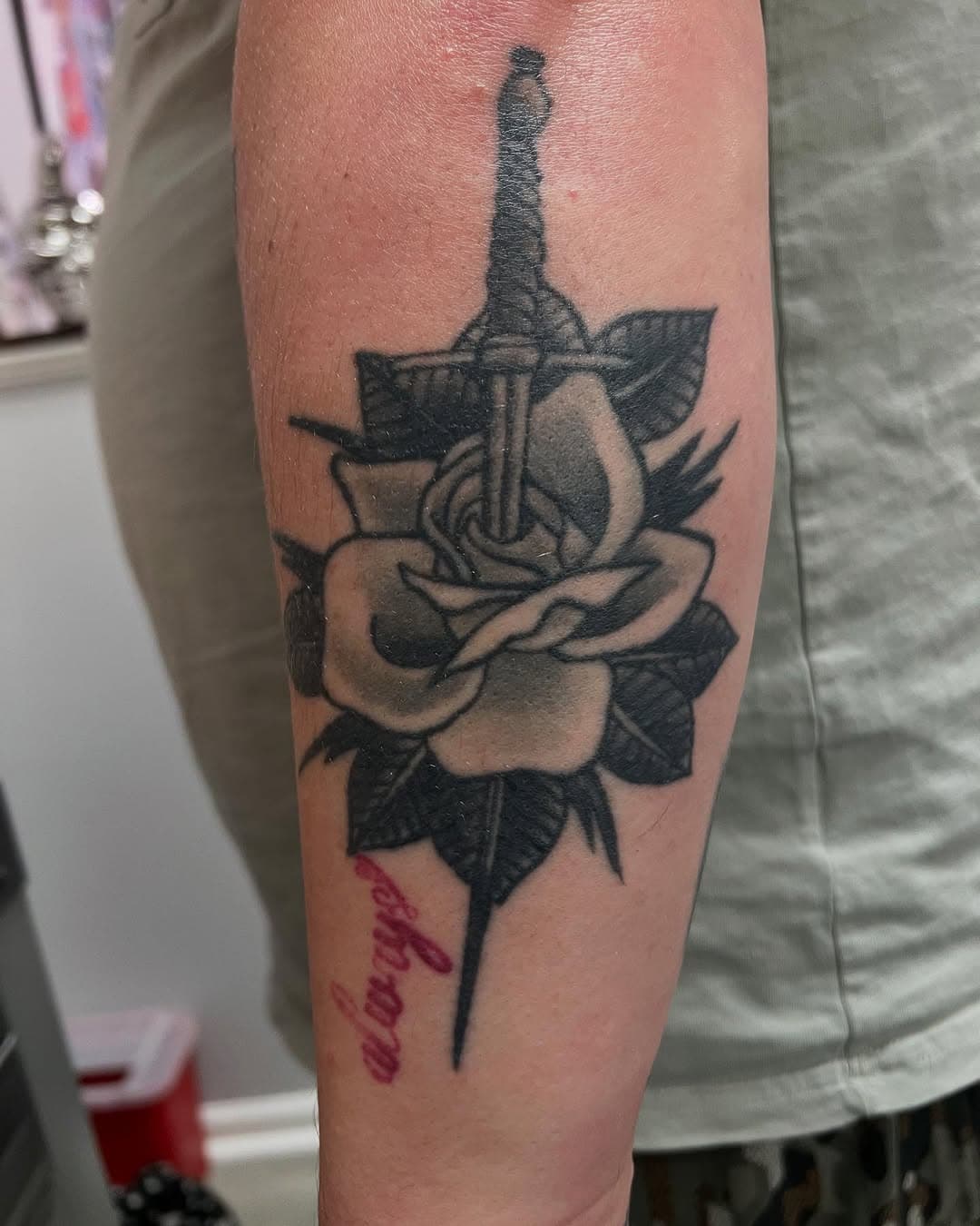 From old to bold—new ink, new energy. 🌹⚔️ Beautiful tattoo done by Rachel! She’s scheduling appointments for the rest of the month!📍13520 Perkins Rd. (Off Siegen Ln. By the St. George Fire Dept.)225.223.6477📱! #tattoo #ink #tattoos #inked #tattooer #inkedup #tattooing #inklife #tattooist #art #tattoolife #bodyart #tattooshop #piercings #tattooartist #bodypiercings #tattoostudio #BatonRouge #tattooedlifestyle #getinked #sacredarttattoo #Louisiana #shoplife #gettattooed #sacredarttattoostudio #LSU #blackandgreytattoo #geauxbr
