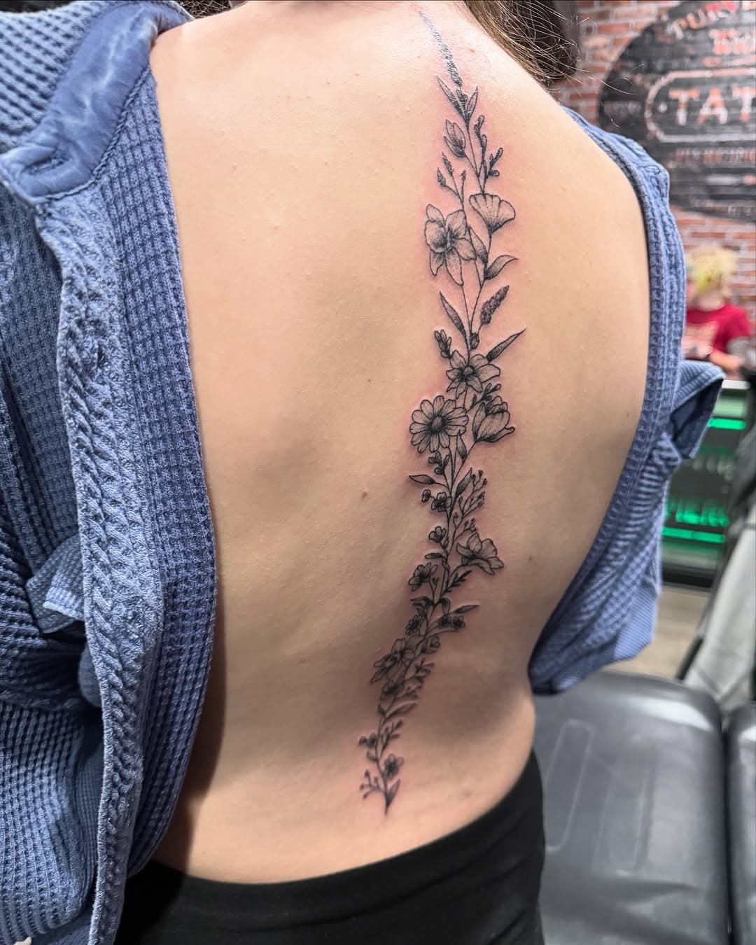 Spine tattoo I did the other day