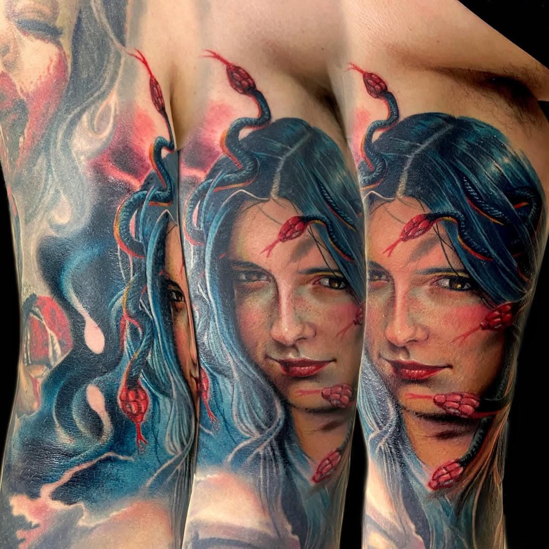 #makskornev #makskornev_skin_tones #worldfamousink #tattoo #colortattoo #realistictattoo #portrait