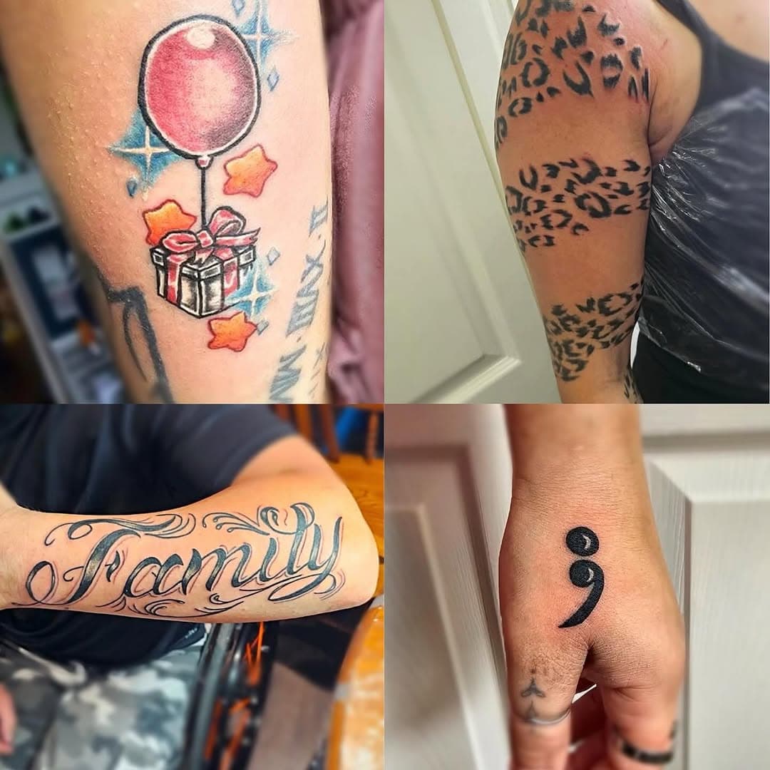 Tattoos done by Corey available in our Cobourg location, for any inquiries or to book a consultation call us at 905-377-1955 or stop by the shop 8 King Street West Cobourg or email wildinkstudioscobourg@gmail.com #tattoo #tattoos #tattooed #tattooshop #tattooartist #ink #inked #inkedtattoo #wildink #wildinkstudios #wildinkcobourg #gift #balloon #cheetahprint #family #cobourg #ontario #canada #cobourgtattoos #northumberlandcounty