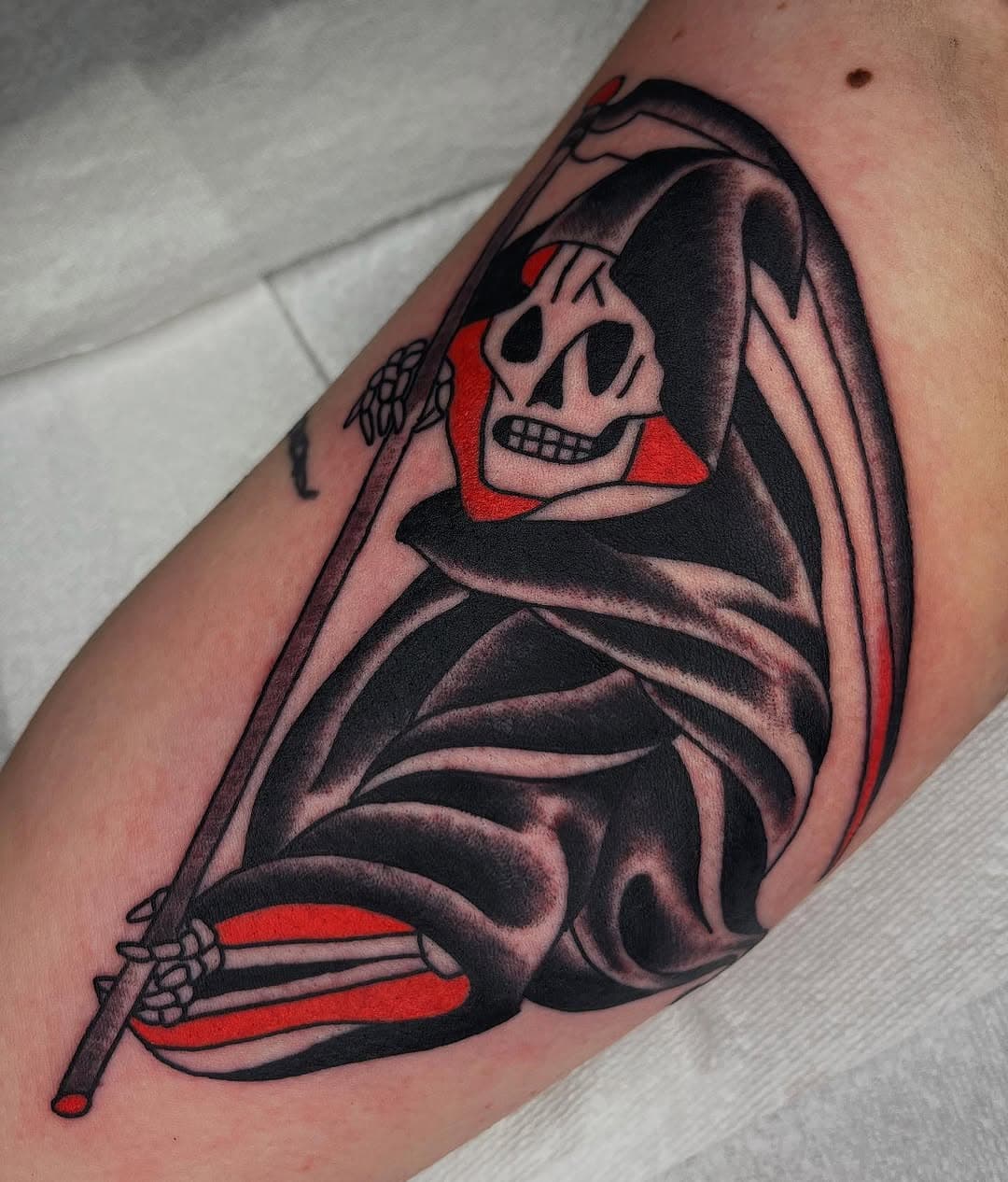 the ole scythe man @governmentstreettattoo