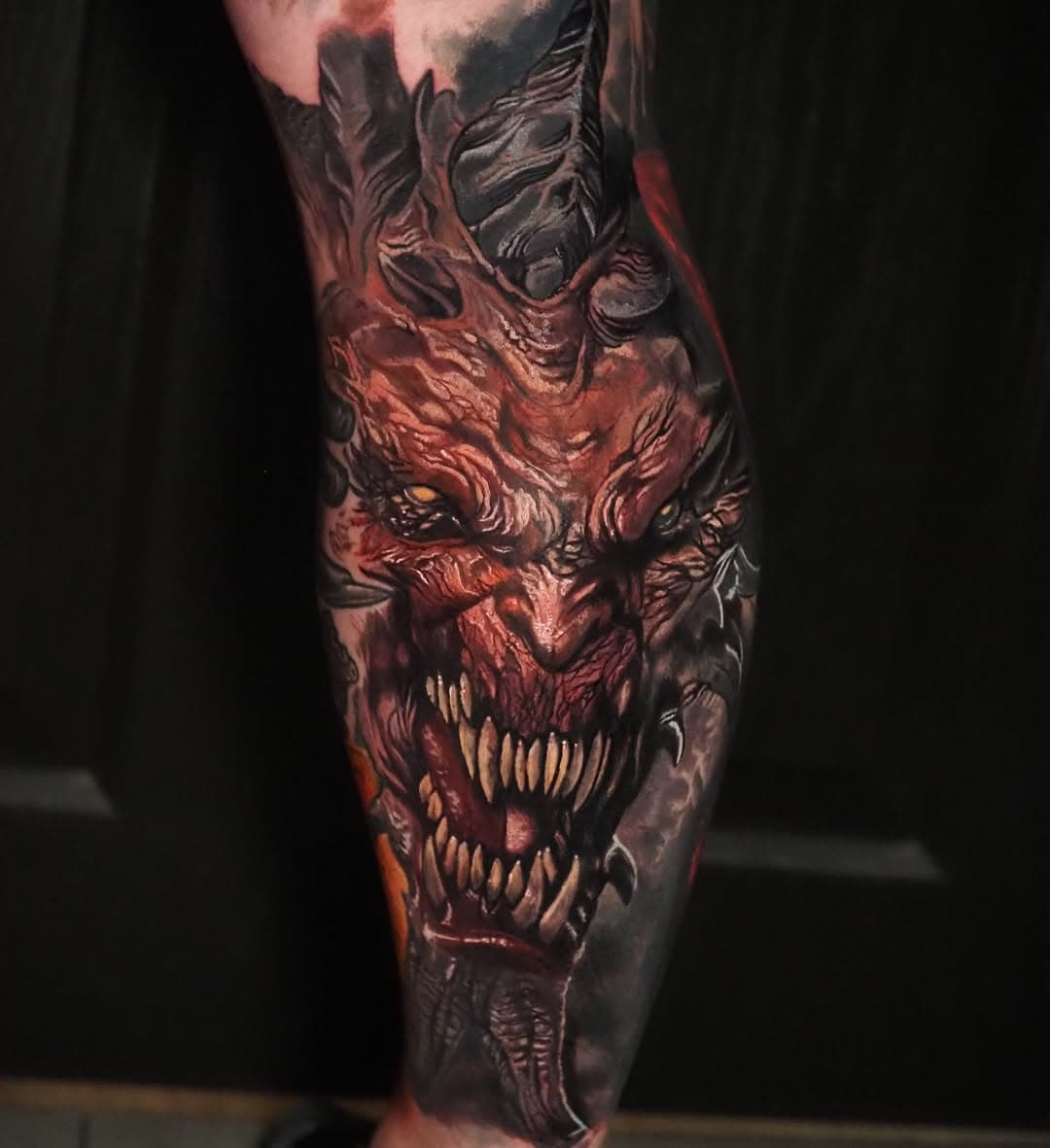 This piece was an absolute thrill to create for one of my long-time clients. We brought this sinister demon to life, adding it to the chilling horror leg sleeve we’ve been crafting together.

It’s a massive project—one of my favorites—and every detail brings us closer to completing this haunting masterpiece.

Today marks my first day guesting with the incredible crew at @centennialtattoogallery here in Atlanta.

If this eerie creation speaks to your darker side, don’t forget to share, like, and save. There’s more where this came from.

#cheyennetattooequipment #hustlebutterdelux #tattooarmour #electrumsupply #fusionink #holderink