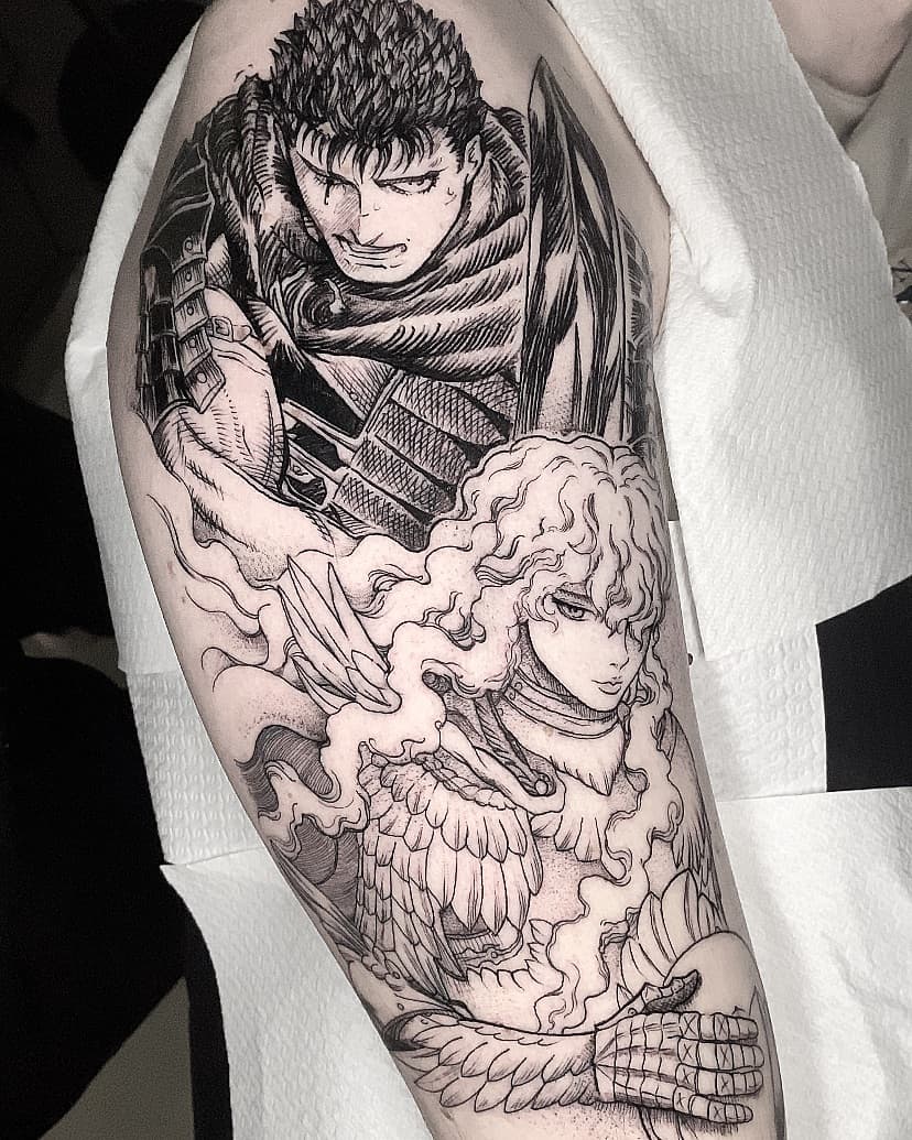 ベルセルク🖤🤍

Done at @orgoglioepregiudizio8 
Sponsored by @pepax.official @biotat_ 

#berserk #berserkmanga #berserktattoos #berserktattoo