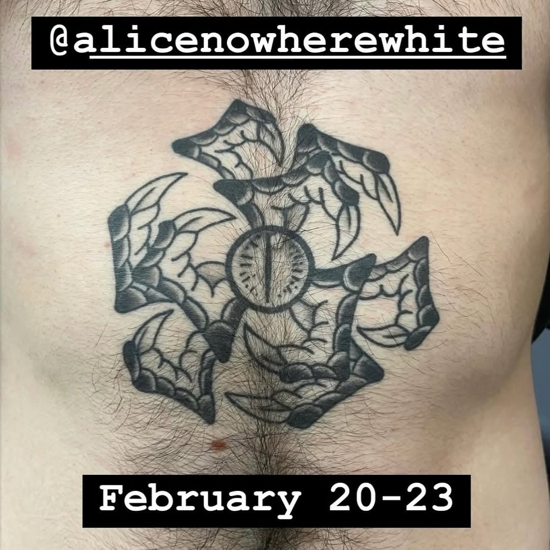 Alice will be with us February 20th-23rd!!! Book an appointment at coastlinetattoo.com
 
Stay safe and happy Monday! 🕺✨
(Tattoo is about a year healed on @hadentattoo )