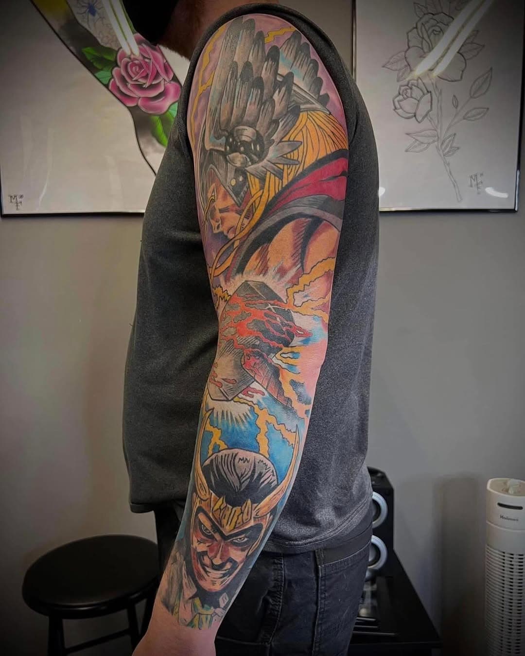 Really fun Thor & Loki sleeve, thank you for the trust @jku_ragnarok 🙏

@pandorasboxtattoostudio 
171 Broadway Port Ewen, NY
Tuesday-Saturday 10am-6pm

https://pandorasboxtattoo.square.site

#tattoo #thor #loki #thortattoo #lokitattoo #portewen #esopus #kingston #hudsonvalley #ny