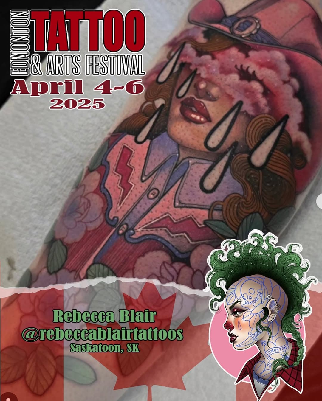 @rebeccablairtattoos will be tattooing at this year’s #edmonton show. #yeg #yegtattoo  #yeglocal  #tattoo #tattoos #tattooartist #yyc #tattooconvention #tattooideas #yegliving #yegnow