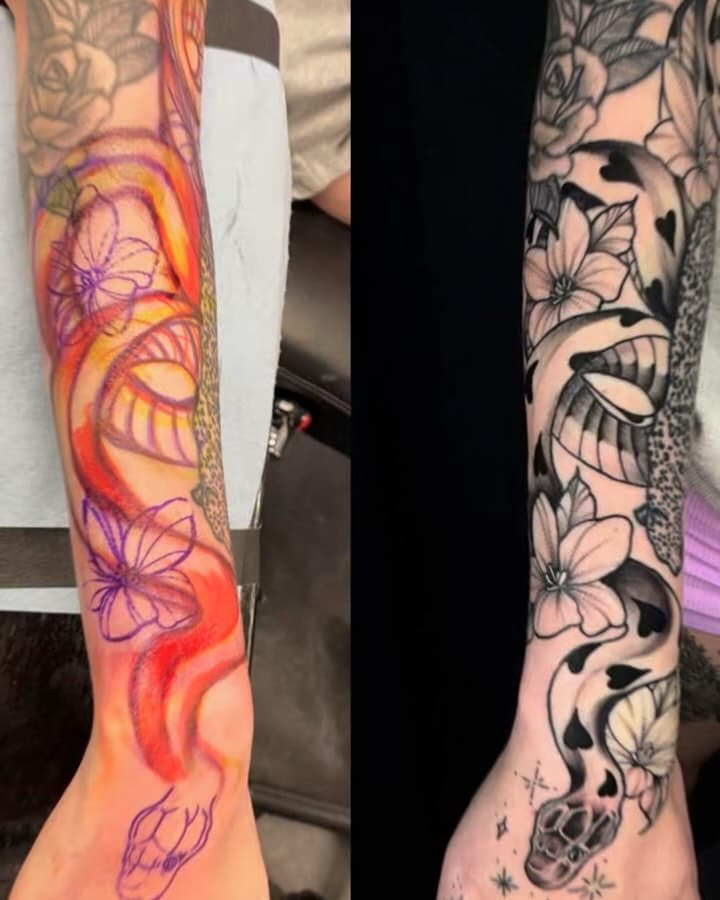 Some stuff from Nick from a bit ago! Hit him up or call the shop asap to get on his books and make somethin happen!! @badbullyink #tattoo #tattoos #blackandgreytattoo #colortattoos #chroma #chromacollective