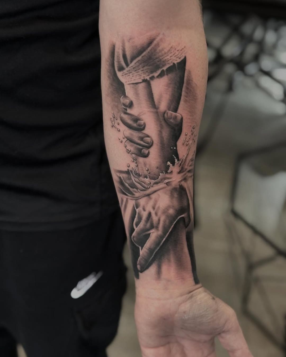 Got to do this fun piece today! 
.
.
.
.
.
#tattooart #tattooartist  #art #artist #tattoos #tattoos #tattooink #tattooinspiration #tattoodesign #jesus #religioustattoo #blackandgrey #blackandgreytattoo #blackandgreytattoos #handtattoo #portlandoregon #oregon #salemoregon #oregontattoo #