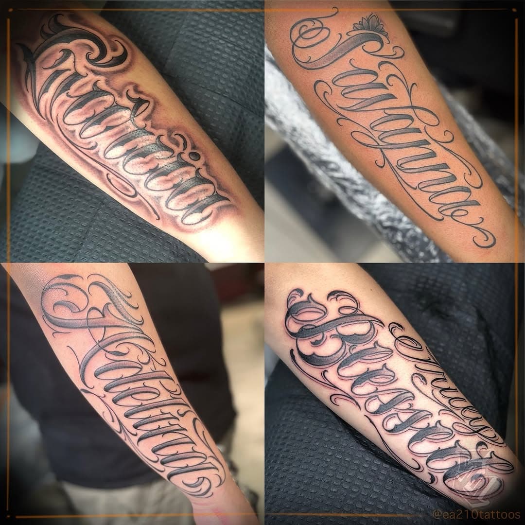 🔶Went from tagging walls to stabbing that skin with ink. 🔪✍🏽 😎 As always DM for appointments or stop by the shop. #blessed #humblebeginnings #graffiti #lettering #script 
.
.
.
.
#sanantoniotattoos #texastattoo #customtattoo  #sanantoniotattooartist #sanantoniotattooshop #tattooer #tattooed #tattooist #tattooart #utsa #austintattooshop #blackandgreytattoo #tattoo #tattoos #tattooed #tattedup #ea210tattoos