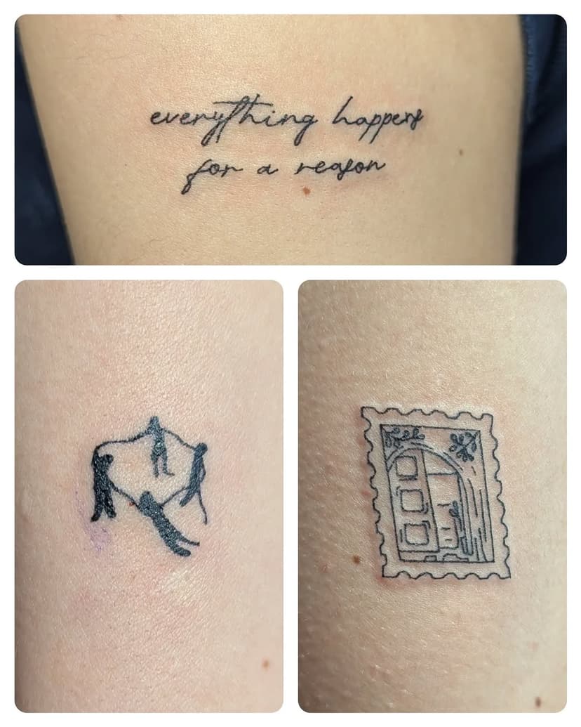 Some fine line tattoos from the other day! All done with a 3rl :) I have availability Thursday and Friday 💕 *designs are not mine*