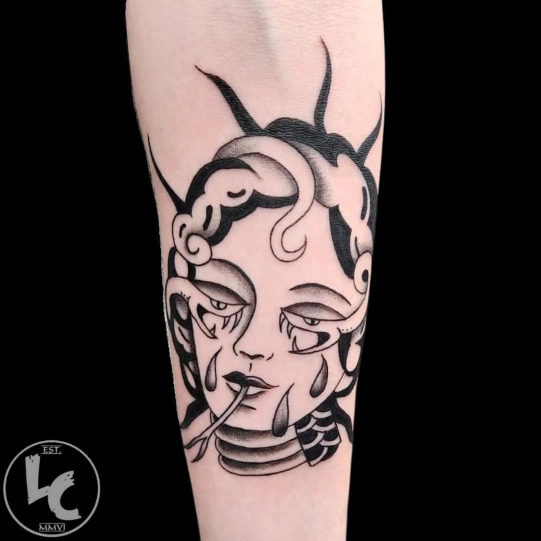 Medusa by Nick. 
@_highpockets 

#livingcanvas #livingcanvastattoo #livingcanvastattooandbodypiercing #tattoo #tattoos #tattoocolumbia #como #mizzou