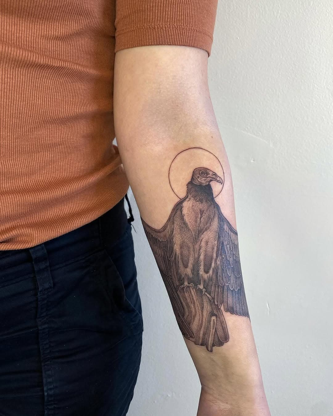 First tattoo for Ashley! Turkey vulture 😎