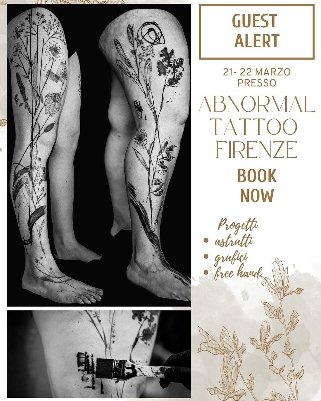 ✖GUEST ALLERT ✖
Il 21 ed il 22 Marzo sarò ospite all’ @ab_normal_tattoo a Firenze 
Disponibile per:
* Progetti personalizzati 
* Abstract 
* Graphic / Illustrative
* Free hand / fine line 
 info e prenotazioni: DM | bubblet83@gmail.com

#TTTSWRLDS #moderntattoo #jconlycartridges #concepttattoo #graphictattpo #antonellabubble #concepttattoo #blackinktattoo #jconlyvetar #jconlytattoo  #firenzetattoo #tatuaggi #finelinetattoo #blackwork #italiatattoo #inkedmag #avantgarde #tattooart  #bestofink