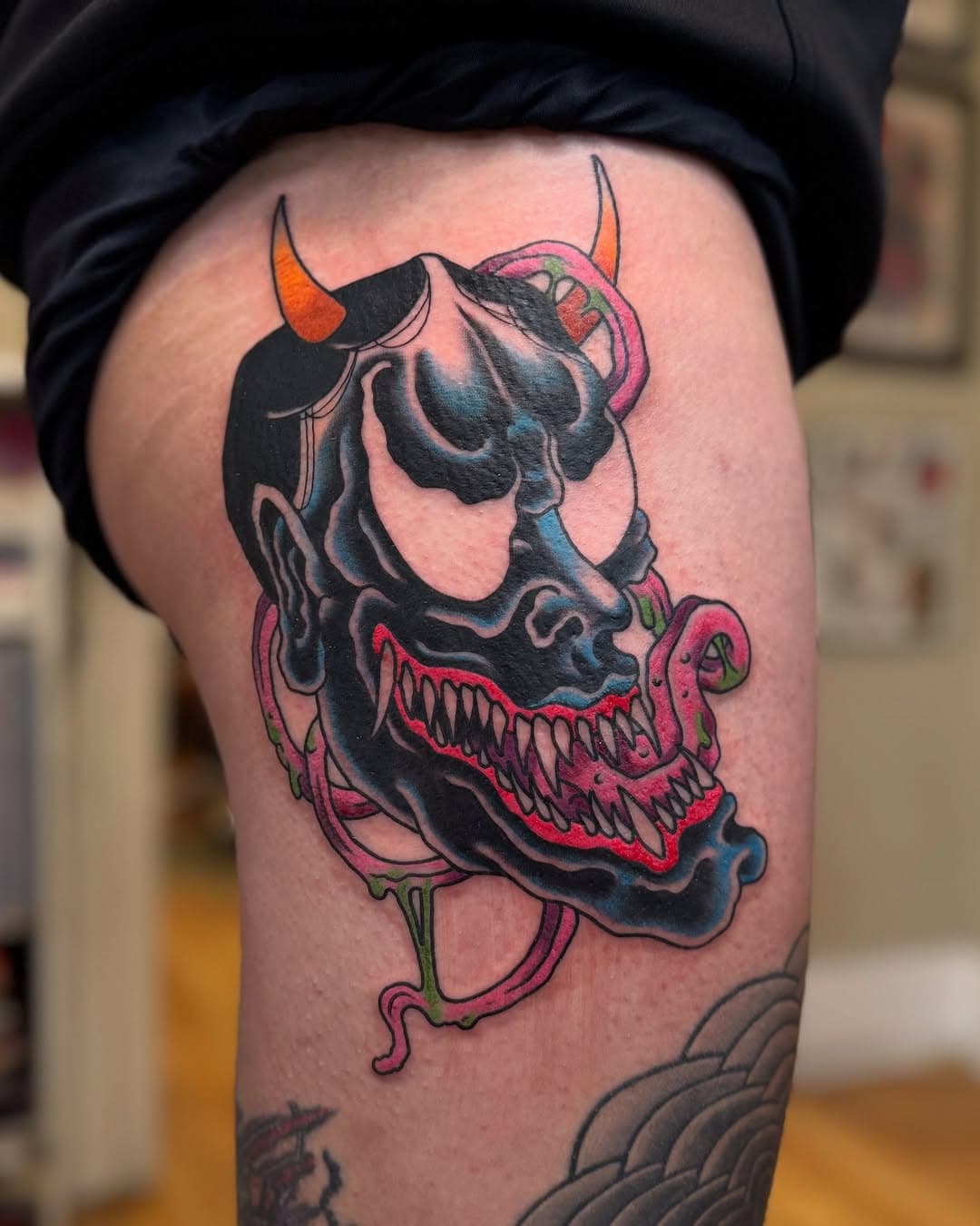 Hannya-Venom for Chase! 

#hannya #venom #marvel #marveltattoo #venomtattoo