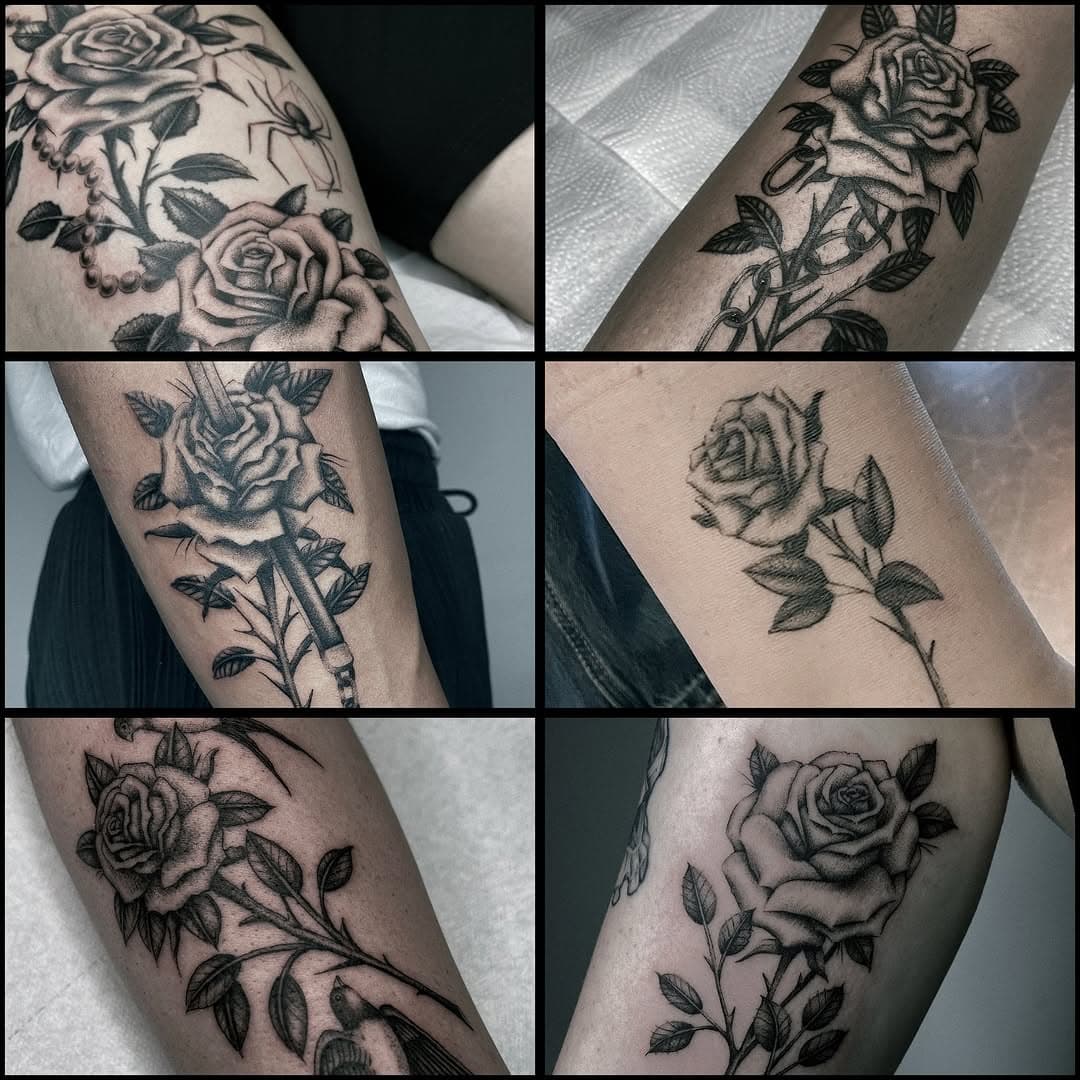 In love with roses 🥀🥀

All done @7siegeltattoo 
_______________________
Appointments via mail 
Jessi@7siegeltattoo.de
.
.
.
.
#rosetattoo #rose #flowertattoo #tattoocollage #fineline #finelinetattoo #traditionaltattoo #colognetattoo #kasseltattoo