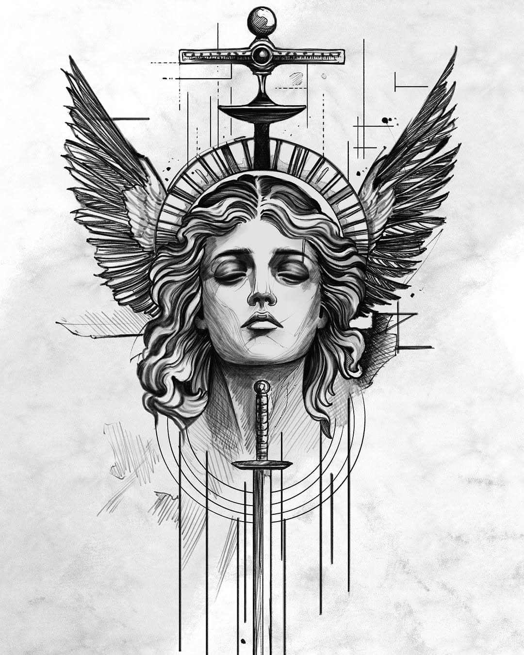 BOOM! Just wrapped up this design of Themis, the goddess of justice. Went deep into that micro-abstract vibe on this one
crisp lines, smooth blends, and all the tiny details that make it pop.

This one’s up for grabs, but it’s gotta be a decent size to do it justice (pun absolutely intended).

Got space next week - check out my other pre drawn designs and let’s make something sick! ✏️ ⚔️ 🪽 
#jaycrising #tattooflash #tattoo #brighton #brightontattoo #brightontattooartists #brightontattoos #brightontattooartist #themis #goddess #uktattoo