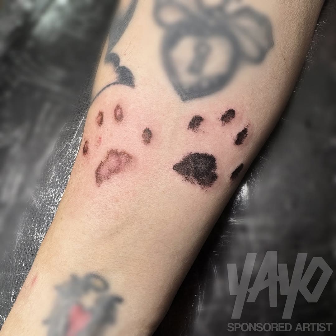 🐾 In memory of Donna’s cats 🐾 💜 Thank you for asking me to do this 🥹✨ 
••••••••••••••••••••••••••••••••••••••••
If you would like to get tattooed by me please do not message me on Instagram - all enquiries via @holyghostcollective
————————————
💌 click the link in my bio to message via Facebook.
————————————
💌 info@holyghosttattoo.com
————————————
🤙🏻01709 371019
———————————— 
www.holyghosttattoo.com
————————————
Sponsored by @darksidetattoosupplies & @yayofamilia
———————————— 
#catpaw #pawprinttattoo #catpaws🐾 #inmemory #cattattoo #inmemoriam #blackwork #blackworktattoo #rotherham #rotherhamtattoo #sheffieldtattoo #leedstattoo #doncastertattoo #barnsleytattoo #wakefieldtattoo #cat #paw