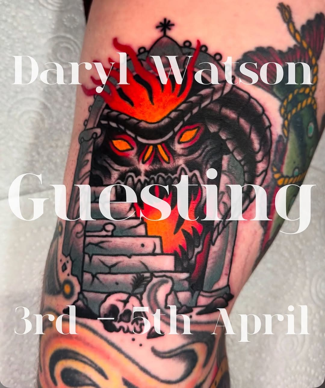 ✨@darylwatsontattoo is with us Thursday 3rd April to Saturday 4th!✨ Contact him directly to book in!
.
.
.
#traditionaltattoo #tradtattoo #tattooguest #lichfieldtattoo #midlandstattoo #lichfield