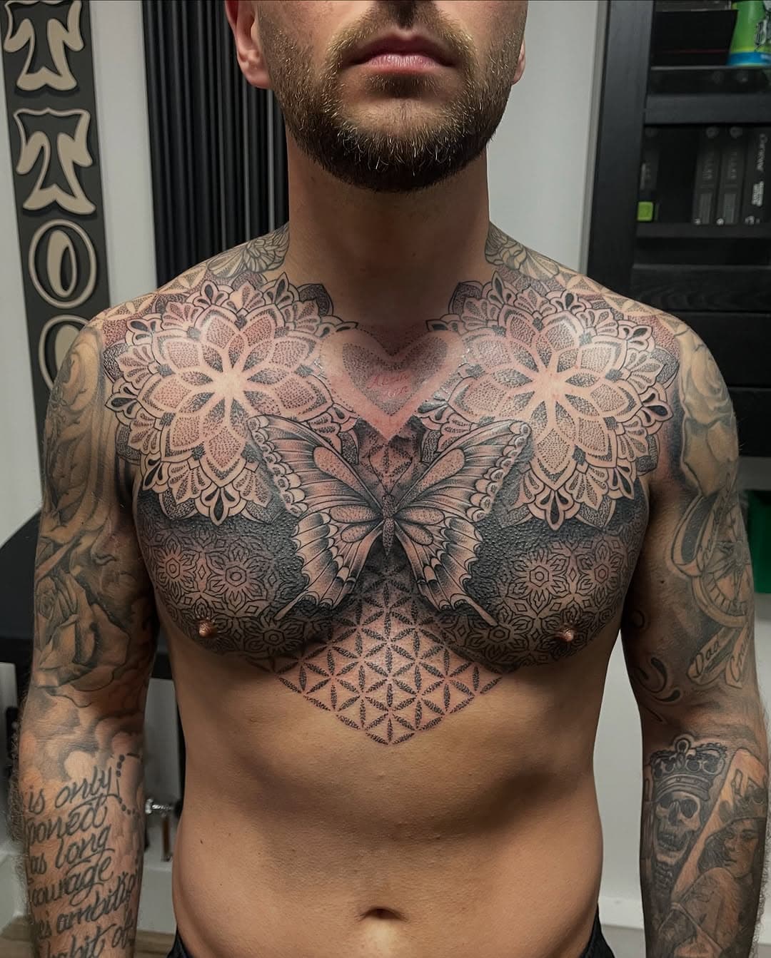 Enjoyed finishing this one today 
Managed to cover in 2 day sittings 
Space available April & May 
.
#mandala #mandalatattoo #butterflytattoo #geometric #wigton #cumbria #workington #whitehaven #maryport #Aspatria