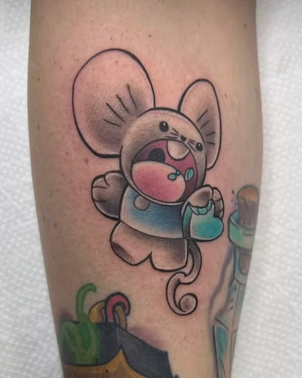 Tandemaus Pokémon 🐭
By @ink.by.zero ,
@eternaltigertattoo! 
.
.
.
.
.
Made @eternaltigertattoo with @hustlebutterdeluxe @dynamiccolor @axysrotary @chicagosbesttattooartist @the.best.tattoo.page @thesolidink #pokemon #pokémon #pokemontattoo #pokemontattoos