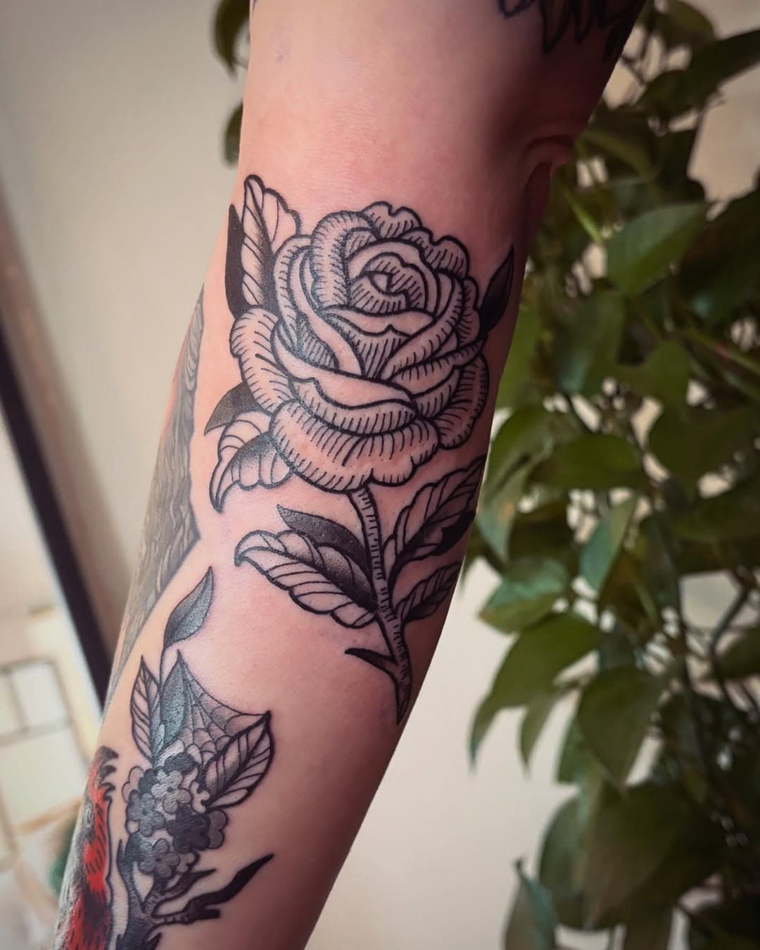 Woodcut rose 🖤 🥀