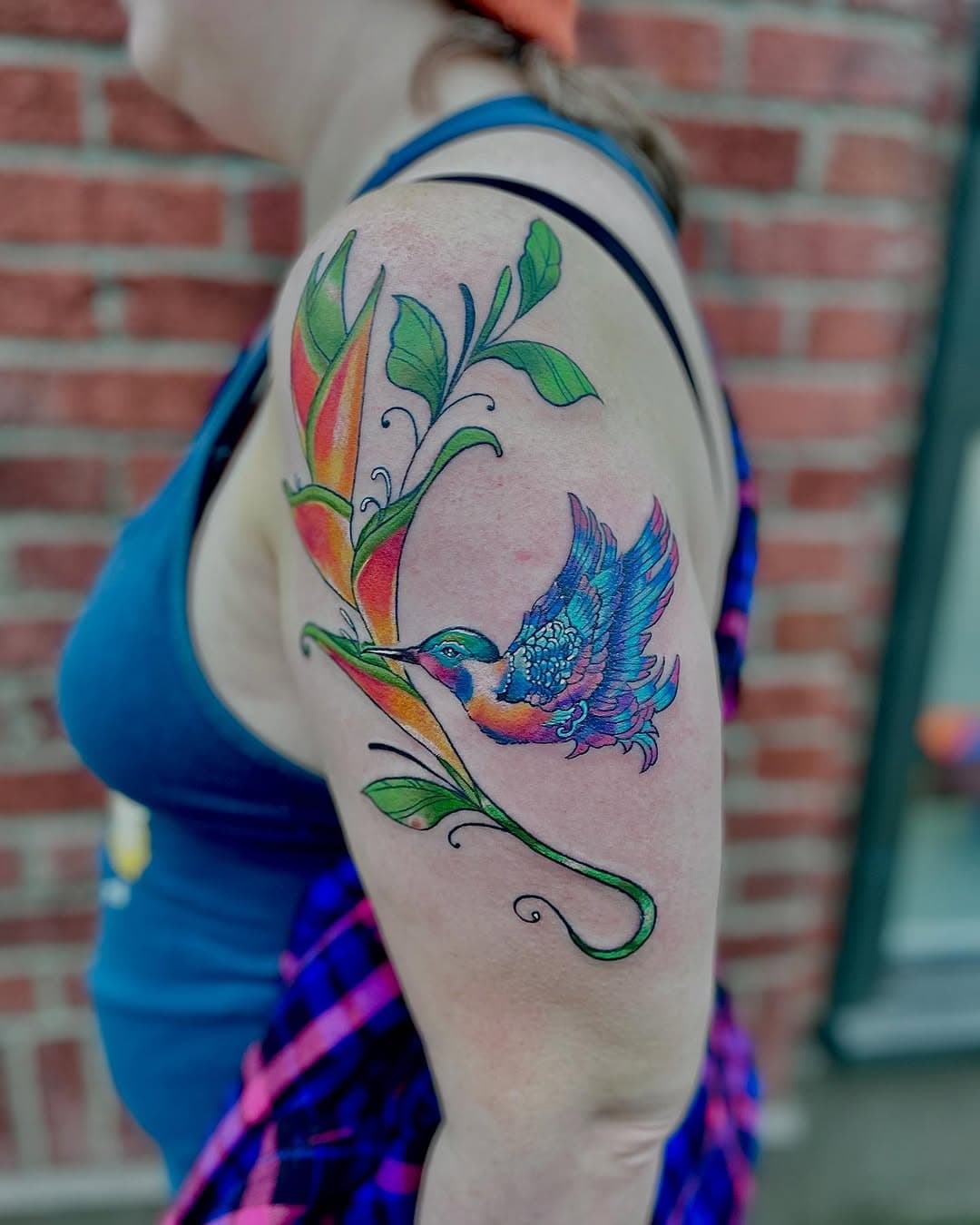 Hummingbird tattoo by Lorelie Faulk @multiverse_ink_tattoos at True Love Tattoo, 421 E Pine St, Seattle, WA. Email info@trueloveart.com or call 206.227.3572 to book.
.
.
.
#hummingbird #hummingbirdtattoo #birdtattoo #colorfultattoo #vibranttattoo #tattoo #tattooart #tattooartist #seattletattoo #seattletattooartist #capitolhillseattle #truelovetattoo #trueloveart #tattoosofinstagram #tattooer #skinart #bodyart #instaink #ink #tattoodesign