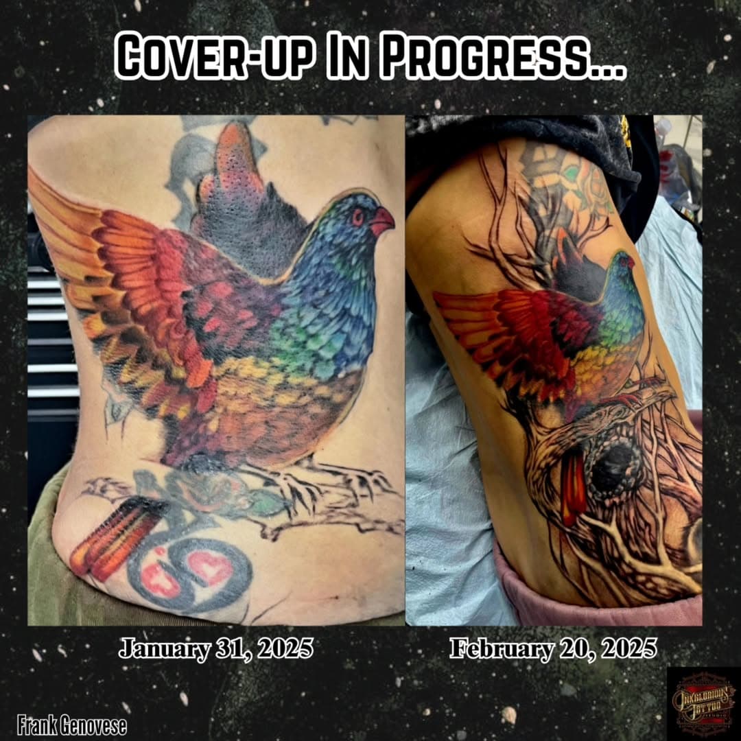 Yesterday, @frankgenovesetattoo was busy working on a cover-up tattoo for a client on their ribs. Seriously, there’s nothing Frank can’t take on when it comes to tattoos. He totally loves a challenge! If you want to book a session with Frank, just shoot him an email at frankgenovesetattoo@gmail.com or hit the link above ⬆️ in our bio to message him directly. Just a heads up, he does ask for a $200 deposit when you book to secure your spot, but don’t worry, that goes towards your tattoo!
#explore #explorepage #exploremore #tattooartist #smallbiz #smallbusinessbigdreams #businessowner #ColorTattoo #TattooedAndProud #SupportTattooArtists #TattooInspiration #CustomTattoo #TattoosOfInstagram #TattooShop #TattooWork #TattooStudio #ink #talent #talented #Pennsylvania #LikeFollowShare