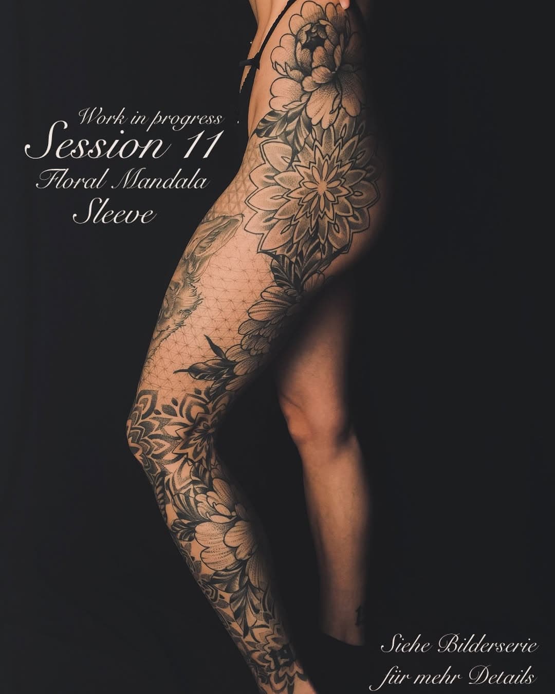 Floral Mandala Sleeve 
Session 11 • In Bearbeitung

2022 durfte ich mit diesen schönen und sehr aufwendigem Sleeve starten und heute fortsetzen. Bald folgt die letzte Session. 

Mandalas verschmelzen sich hier über aus schön mit floralen Elementen. 

Viele Stunden pro Session hab ich hier hinein gesteckt. Dieses Sleeve habe ich nämlich überwiegend mit „Dotwork“ äußerst pingelig bearbeitet und viel Geduld beansprucht. 

Dicken Respekt an dich Anna ! @annarosa_spnd 
Vor allem das du viele fiese Stellen hart durchgezogen hast ! 

Und Riesen Dank für dein Vertrauen ! @
Seit anbeginn haben wir echt so einige Projekte gerockt.

Freu mich auf die kommende letzte Session.
Es werden dann vielerlei Fotos im Detail folgen. 
Zumal das die Tattoos verdammt gut abgeheilt sind. 
Dazu wird es auch Vorher & Nachher Bilder ebenso geben. 

Ich freu mich drauf ! 
Liebe geht raus an Anna ! 
Bis dann ! 

#duisburg #ruhrpott #tattoo #duisburgtattoo #mandala #mandalatattoo #sleevetattoo #sleeve #tattooer #inkedgirl #inked #iamink #oldschooltattoo #tattoostudio #dotworktattoo #dotwork #peonietattoo #butterflytattoo #floraltattoo #flowertattoo #blackngreytattoo #passion #mandalasleeve #dotworkmandala #girlswithtattoos