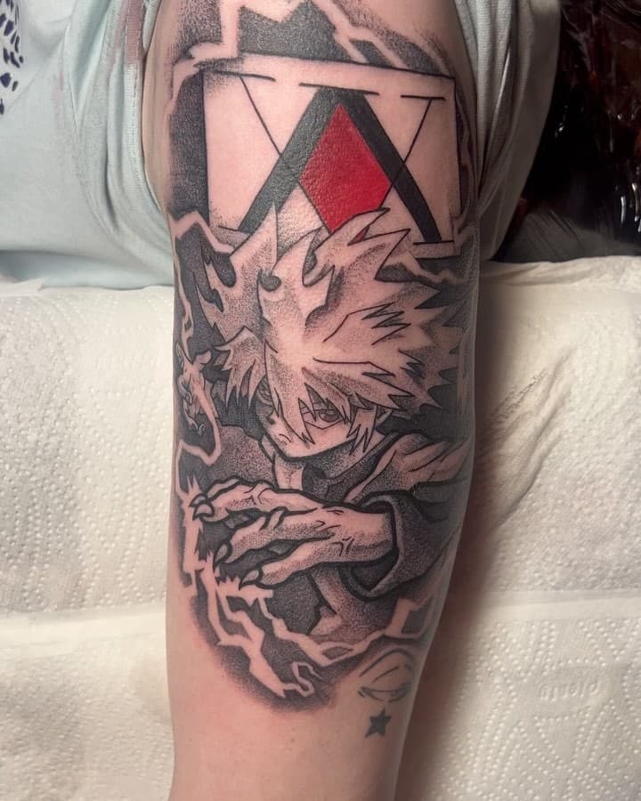 Killua from Hunter x Hunter for Seon today. Always a pleasure getting to do some blackwork anime🔥🔥 

#killua #gon #hunterxhunter #hxh #anime #animes #animetattoo #animetattoos #animetattooartist #animetattooartists #animetattoobros #tattoo #tattoos #tattooartist #tattooartists #ink #inked #tat #inkedmag #irish #irishtattoo #irishtattooartist #manga #blackwork #blackworktattoo #blackworkers #inkers #blackandgrey