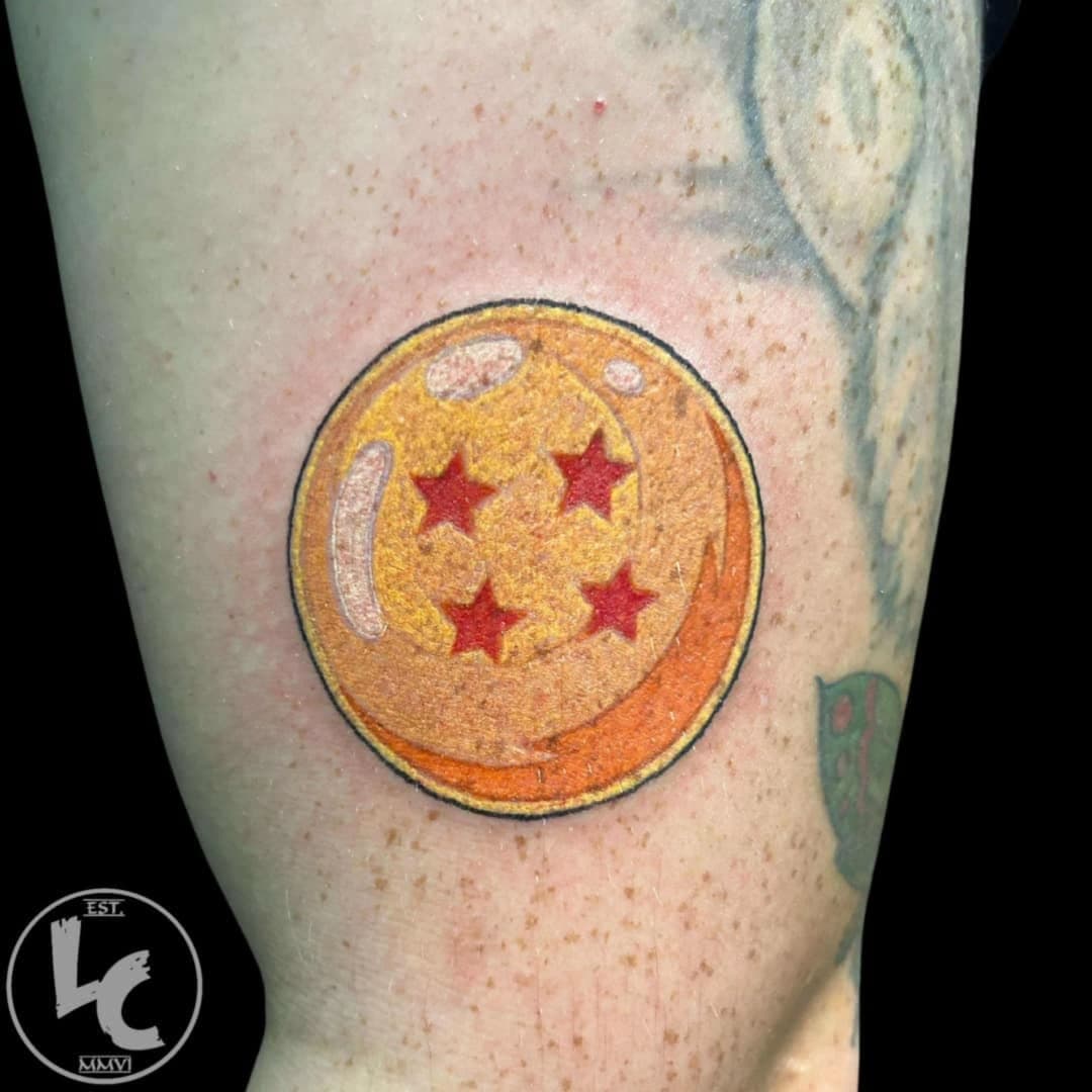 Dragon Ball by Corey. 
@coreyharnesstattoos 

#livingcanvas #livingcanvastattoo #livingcanvastattooandbodypiercing #tattoo #tattoos #tattoocolumbia #como #mizzou