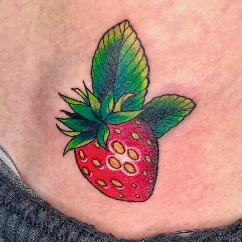 @luizribeiro_tattoo 
.
.
.
Swipe for the before of this lovely little strawberry cover-up! 
.
.
Luiz’s books are open, head to our website to book your appointment! 
.
.
#paintedsoularts #njtattooshop #njtattooartist #njtattoo #montclairnj #montclaircenter #nyctattoo #nyctattooartist #nyctattoo #patattooers #cttattoo #bostontattoo #coveruptattoo #colortattoo #microtattoo #colortattooartist  #strawberrytattoo #fruittattoo #ink #smallbusiness #smalltattoo #tattooinspiration