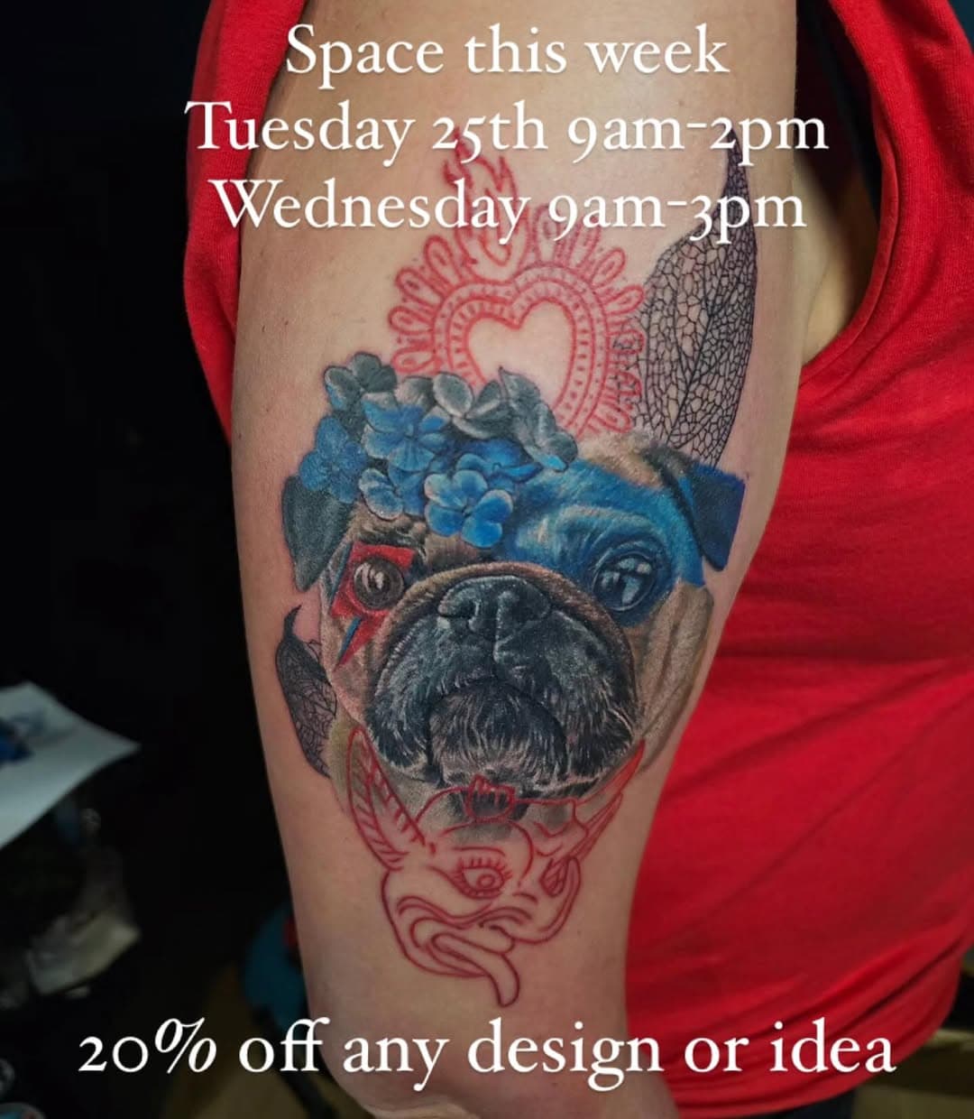 Space this week with 20% discount!
DM for bookings, deposit required to secure your appointment 

#tattoos #ink #edinburgh #edinburghtattoo #holyskulltattooedinburgh #tattoonearme