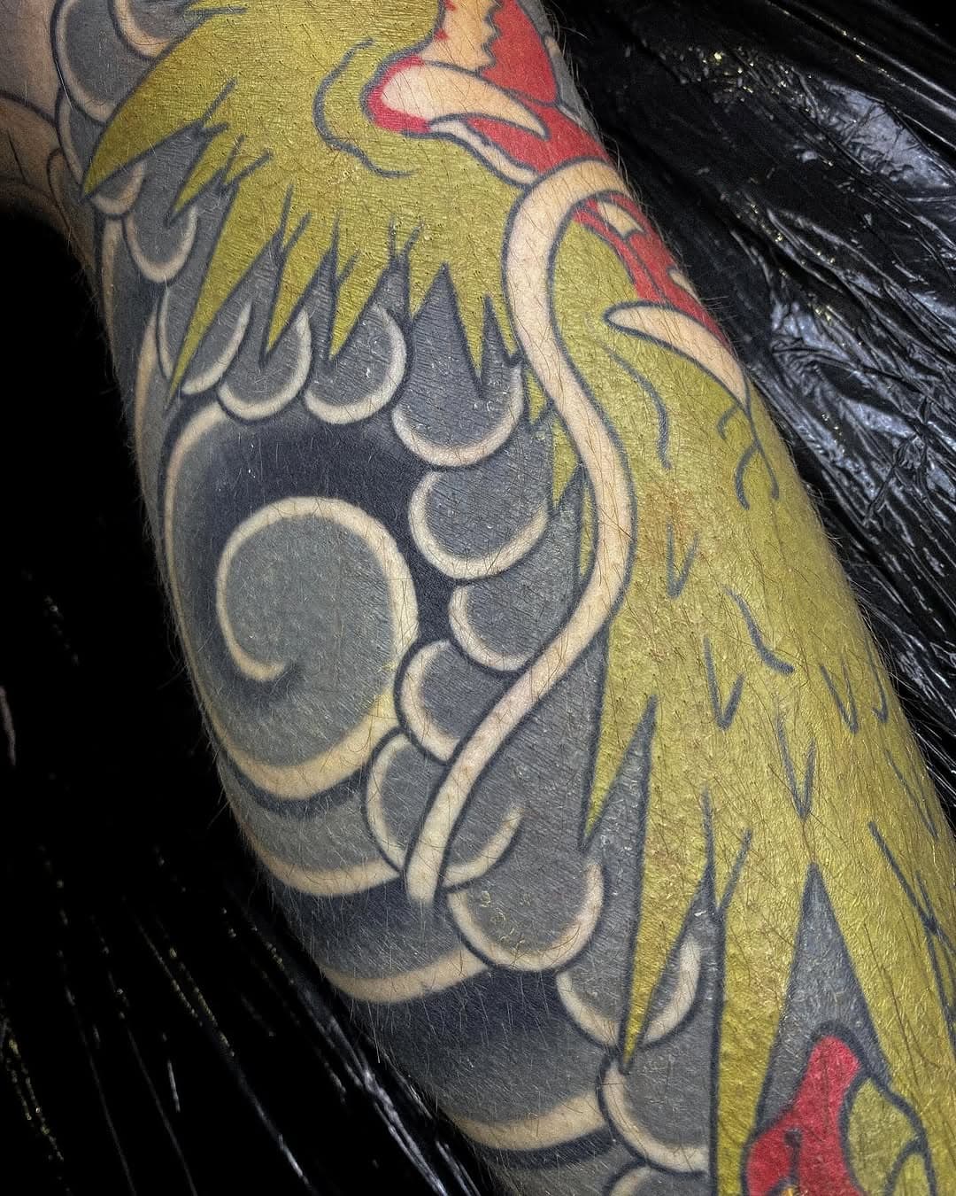 Multiples of this leg sleeve wrapped up on Patrick last year 👺 Booking for July/ August atm for new projects! Dm for enquiries! @brightandboldglasgow  @biotat_ #traditionaltattoo #tattoo #tattoos #uktta  #oldlines #skinartmag #tattoosnob  #boldwillhold #tattoodo #d_world_of_ink #hundreddemons  #irezumistudy #irezumicollective #irezumi #japaneseirezumi #japanesecollective