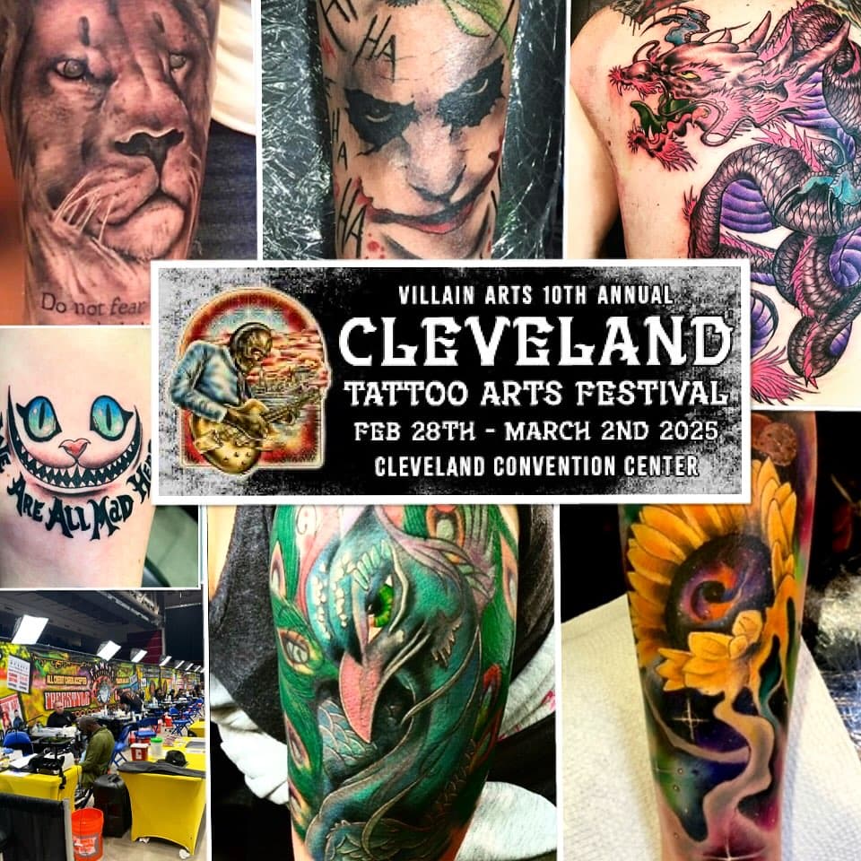 👉🏻Check Out The "BIG YELLOW BOOTHS" This Weekend At The #clevelandtattooartsconvention We Will Be Slinging Ink Friday- Sunday Night⭐️⭐️⭐️⭐️⭐️ 
#freestylemaniagang#fms4life#fms#dope#dopeart#tattoolove#family#cool#tattoo#love#me#iga#mom#picoftheday#travelingartist#tattooconvention#tattooer#industryinks#tattoorevue#tattoo#iga#tattootour#tattooawards#freestylemaniatattoos#freestylemaniacrew#conventionartist#tattooawards#freehand#hextat#2025 #awardwinningartists#published