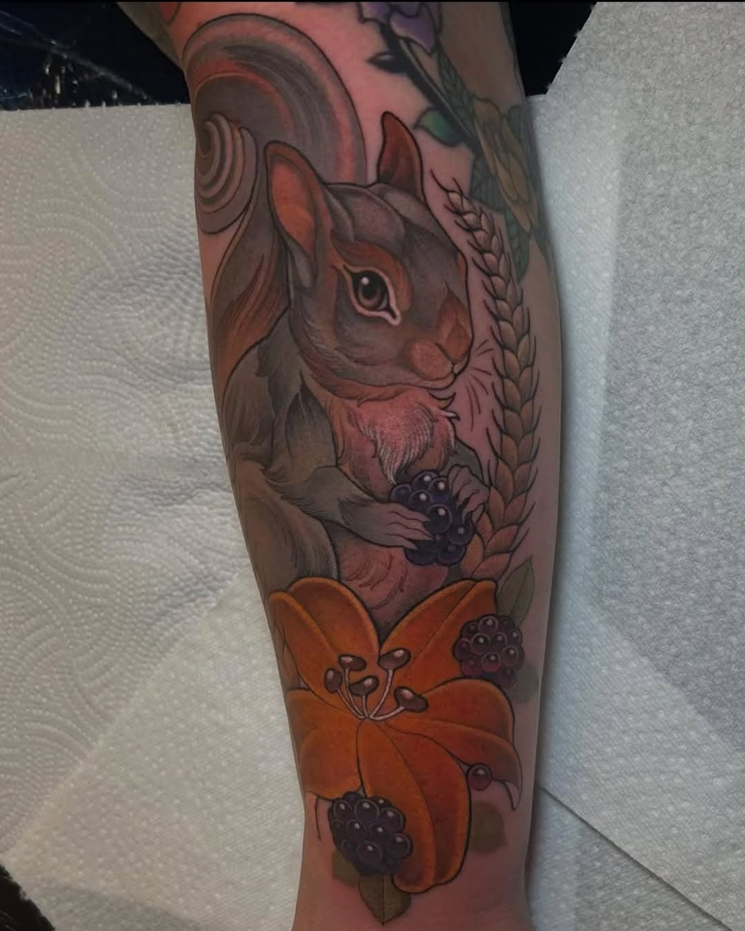 Squirrel done by resident artist @shonalynnetattoo if you'd like to book in with her or have any enquiries, drop her a message Shonalynnetattoo@outlook.com 🐿

Sponsored by @magnumtattoosupplies 

#middlesbroughtattoo #teessidetattoo #newschooltattoo #squirreltattoo #tattoosofinstagram #animaltattoo