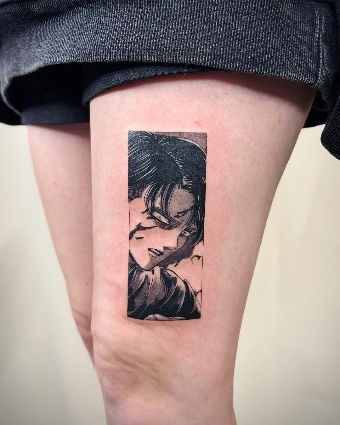 💚Levi🖤
#attackontitan 
Took around 2/2.5h
Thank you so much for coming back!!

#attackontitanedit #attackontitantattoo #attackontitanedits #attackontitananime #attackontitanmanga #animetattoo #animeart #anime #animetattooartist #animeedit #finelinetattoo #finelinetattooartist #tattoo #tattooshop #tattooart #tattooartist