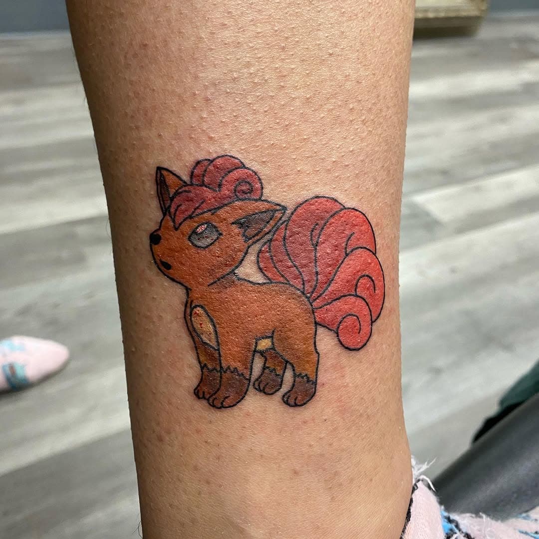 Fun Vulpix Pokémon I got to do for @neslita.jenkins appreciate you coming in and hanging out I had a blast. I would love to do more of these.

#pokémon #vulpixpokemon #vulpixtattoo #gottacatchemall #iwannabetheverybest #pokemoncards #pokemontattoo #tattoos #tattoo #tattooideas #tattooart #tattooshop #indiana #merrillvilleindiana